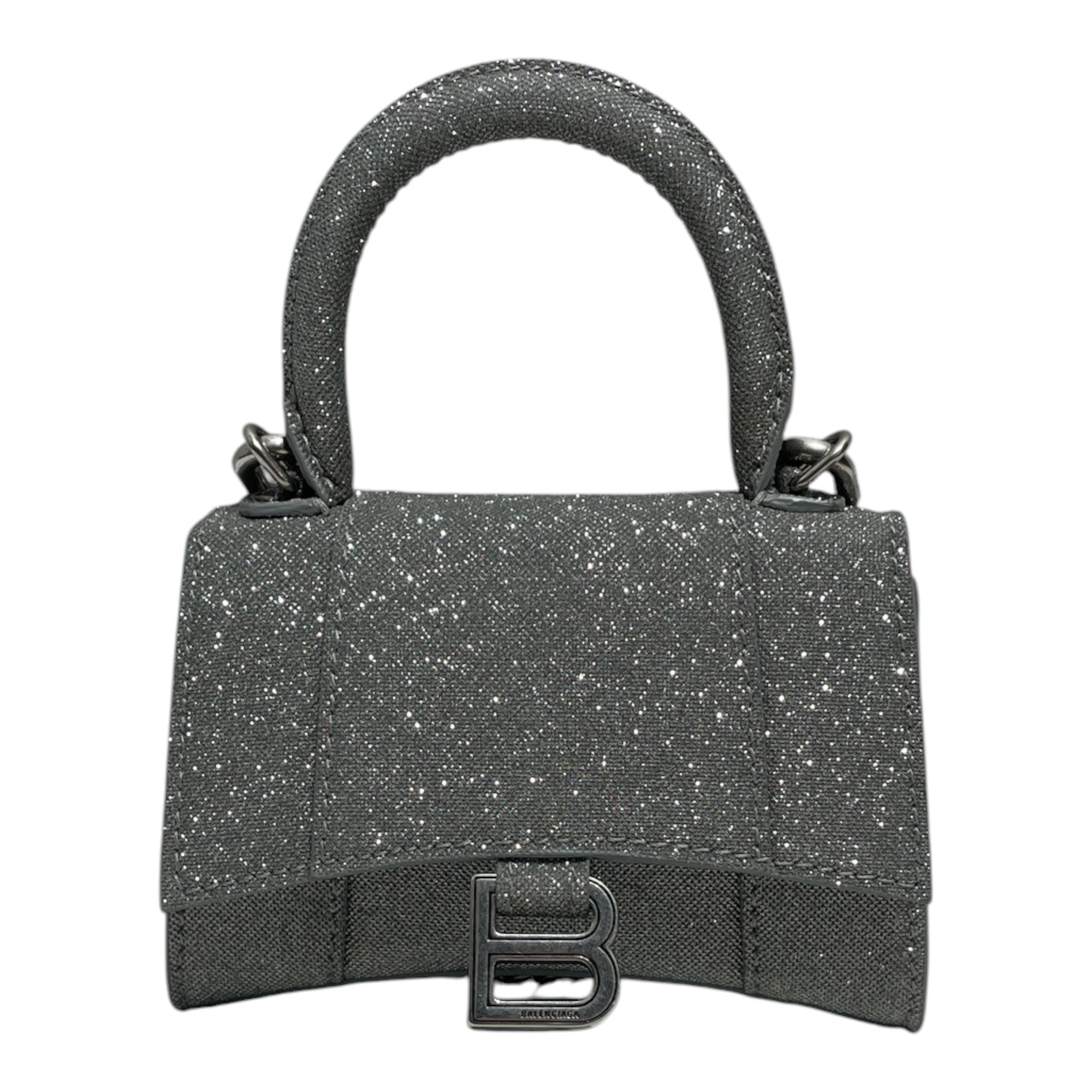 BALENCIAGA/Bag/Glitter/SLV/mini glitter bag view 1