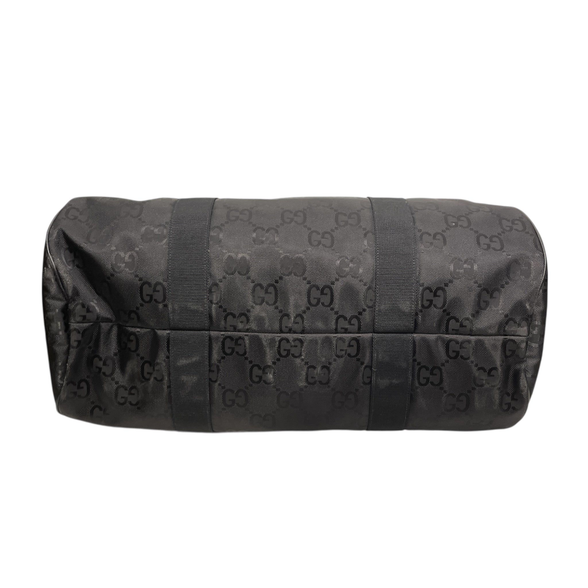 GUCCI/Luggage/Monogram/Polyester/BLK/MONO ZIP DUFFEL view 3