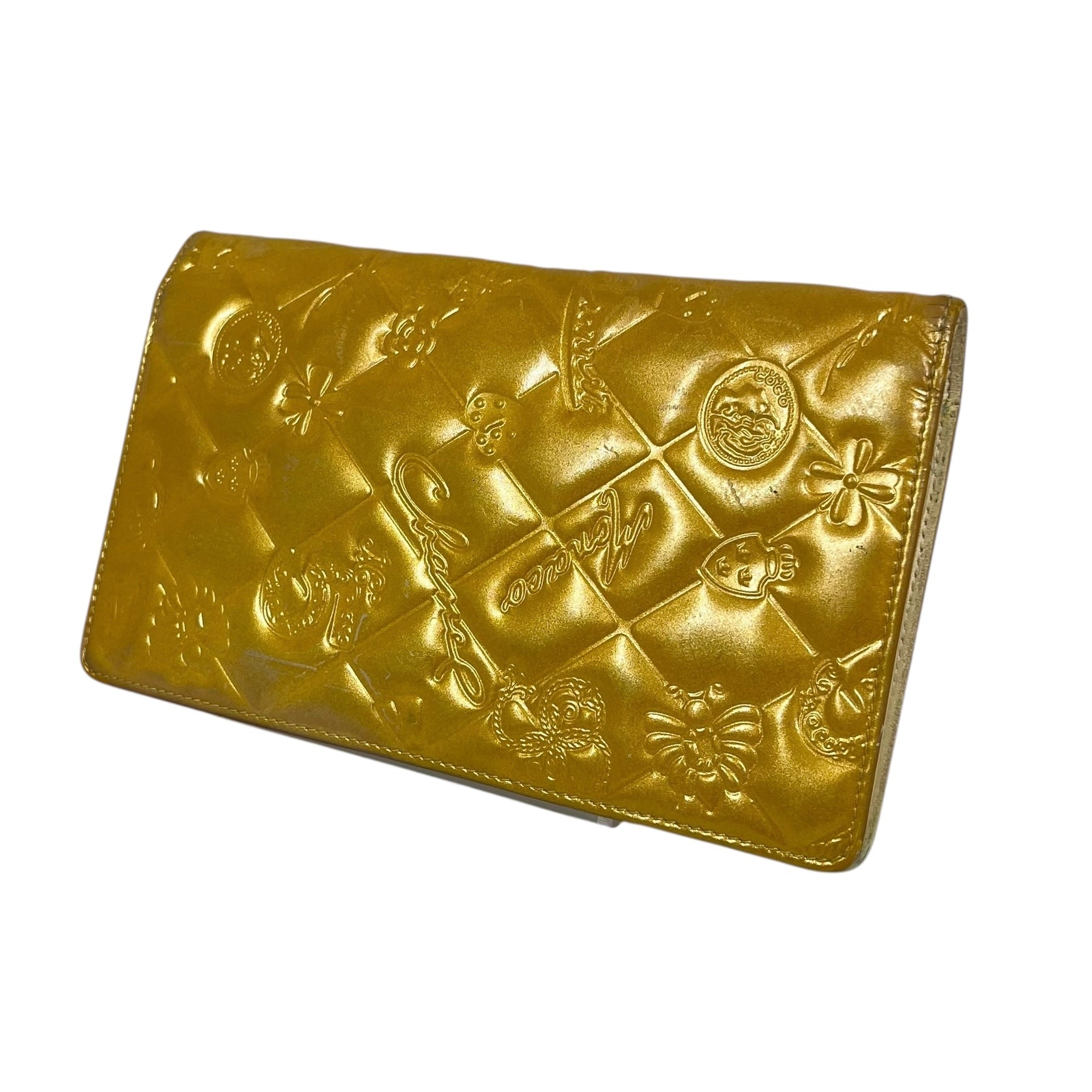 CHANEL/Long Wallet/Leather/GLD/2010s-2011 precious symbols view 1