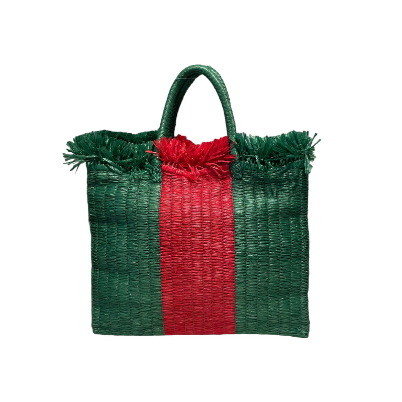 GUCCI/Tote Bag/Stripe/Rayon/GRN/524810