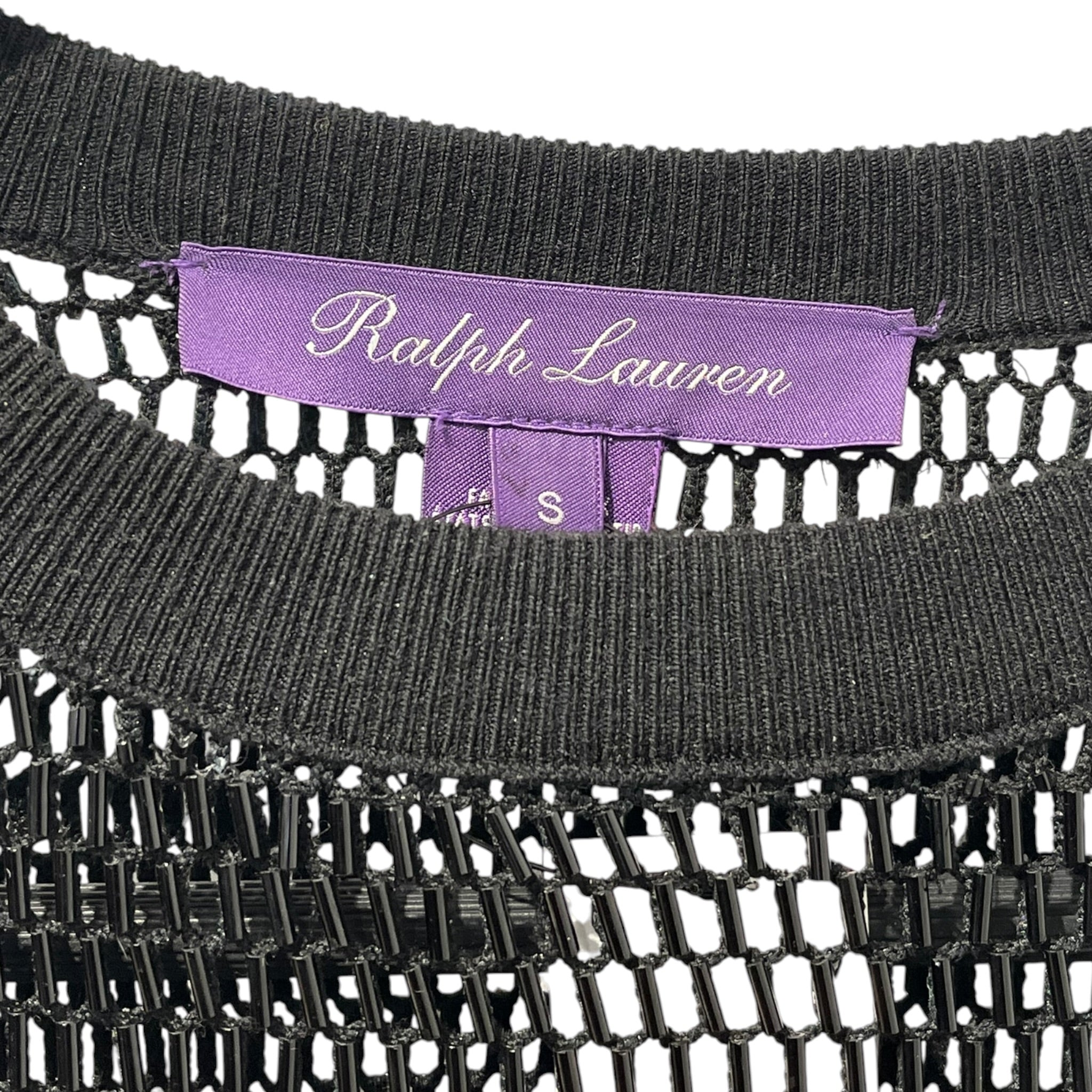 RALPH LAUREN PURPLE LABEL/Sweatshirt/S/Polyester/BLK/BEADED 8-BALL 2017 RUNWAY view 6
