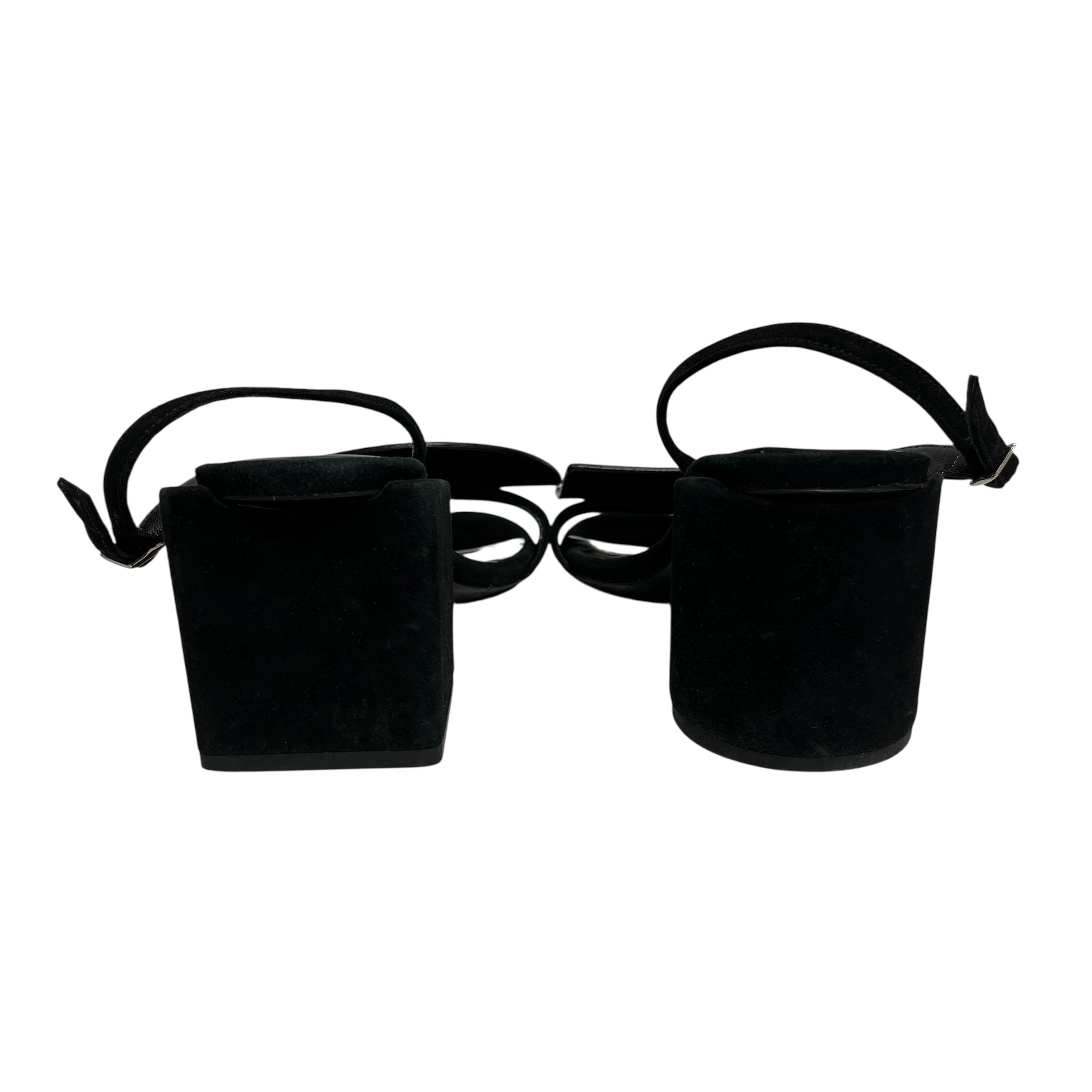 JACQUEMUS/Heels/EU 37/BLK/Square and circle detail view 2
