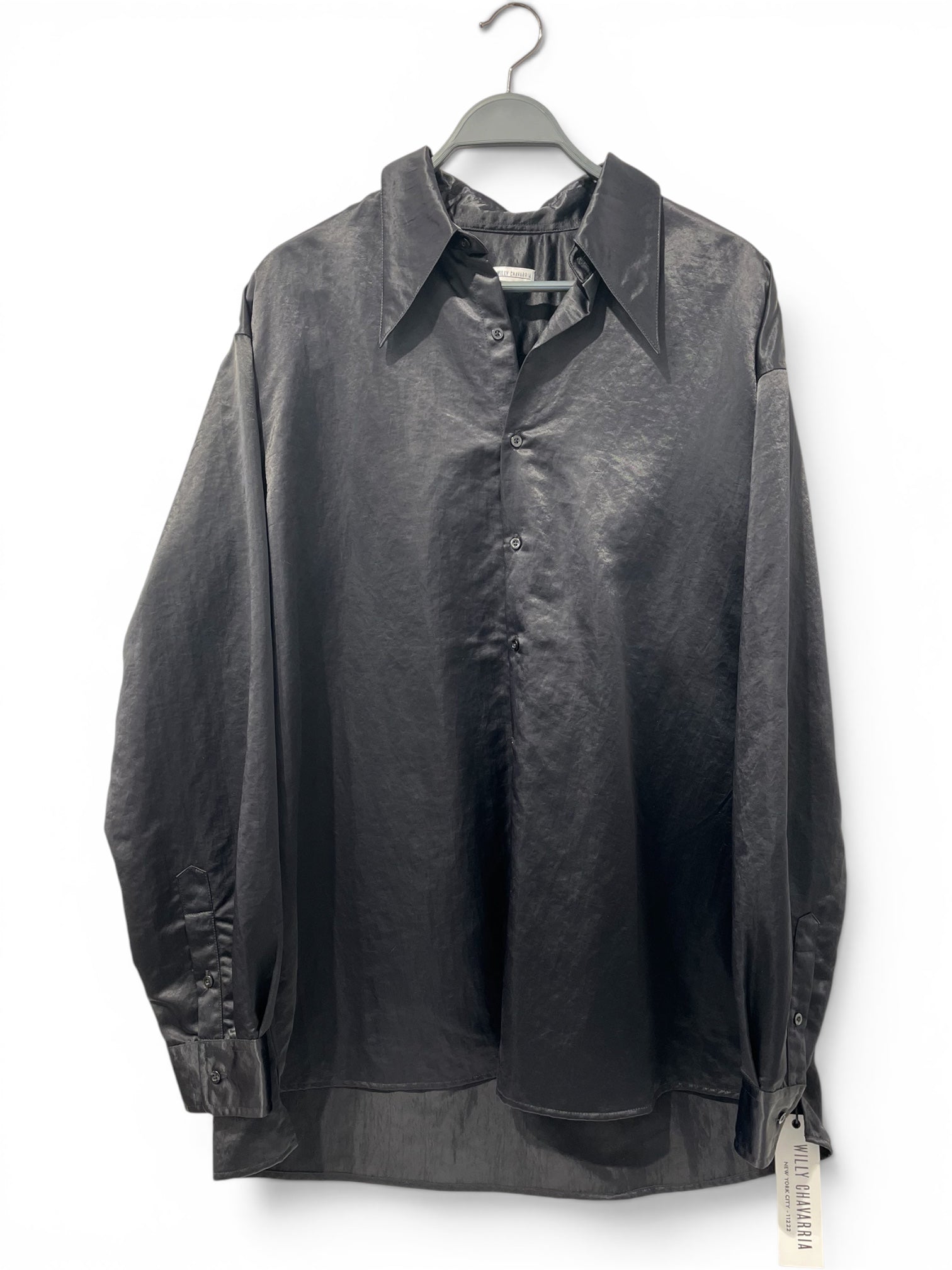 WILLY CHAVARRIA/LS Shirt/XL/Nylon/BLK/SHARP COLLAR RECYTEX SHIRT view 1
