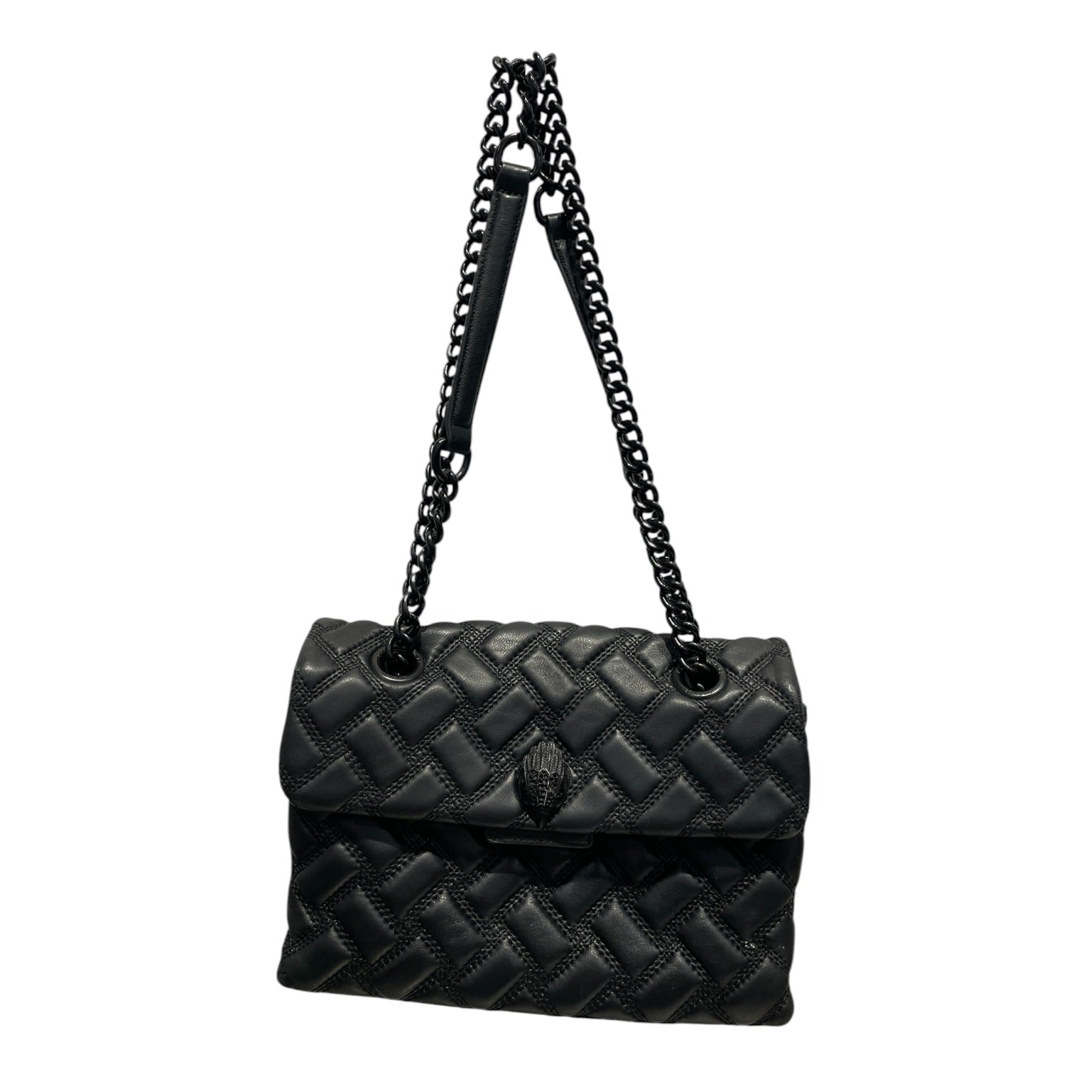 Kurt Geiger/Cross Body Bag/Leather/BLK/Kensington Drench Crossbody view 1