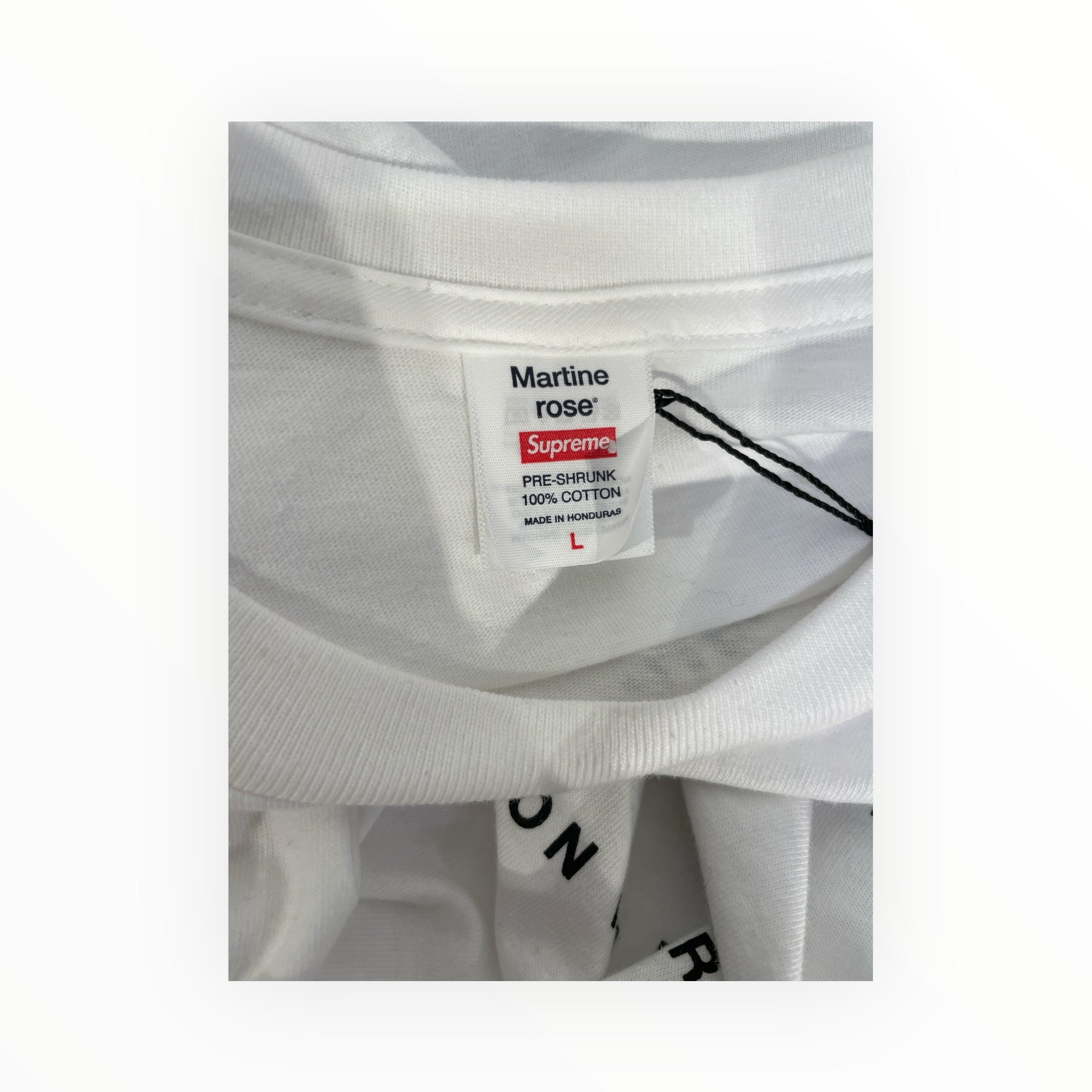 Supreme/MARTINE ROSE/T-Shirt/L/Cotton/WHT/Graphic/'24 AUTUMN & WINTER view 3