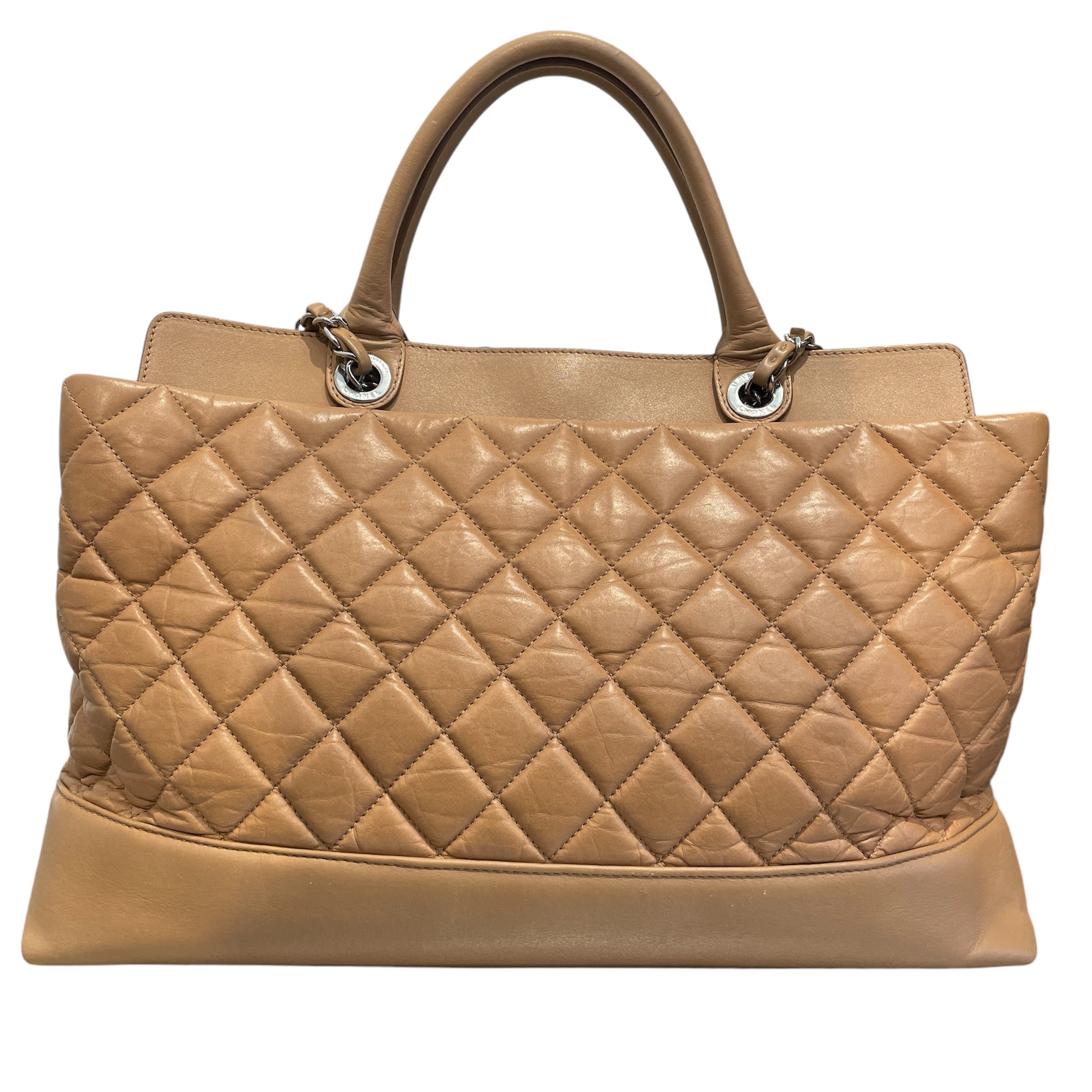 CHANEL/Hand Bag/OS/Leather/BEG/Quilted Calfskin view 2