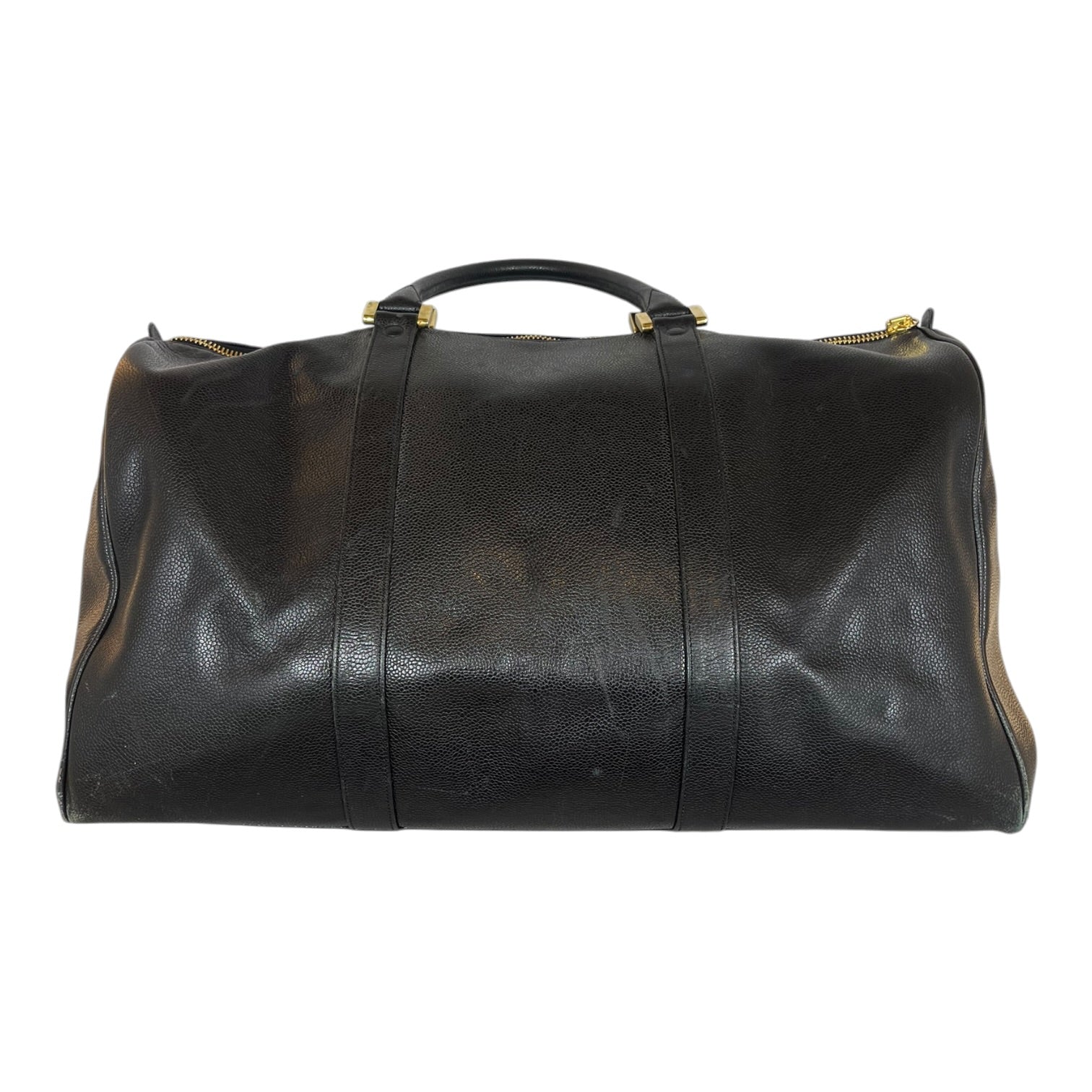 CHANEL/Boston Bag/Leather/BLK/Cavier Leather CC Duffle view 2