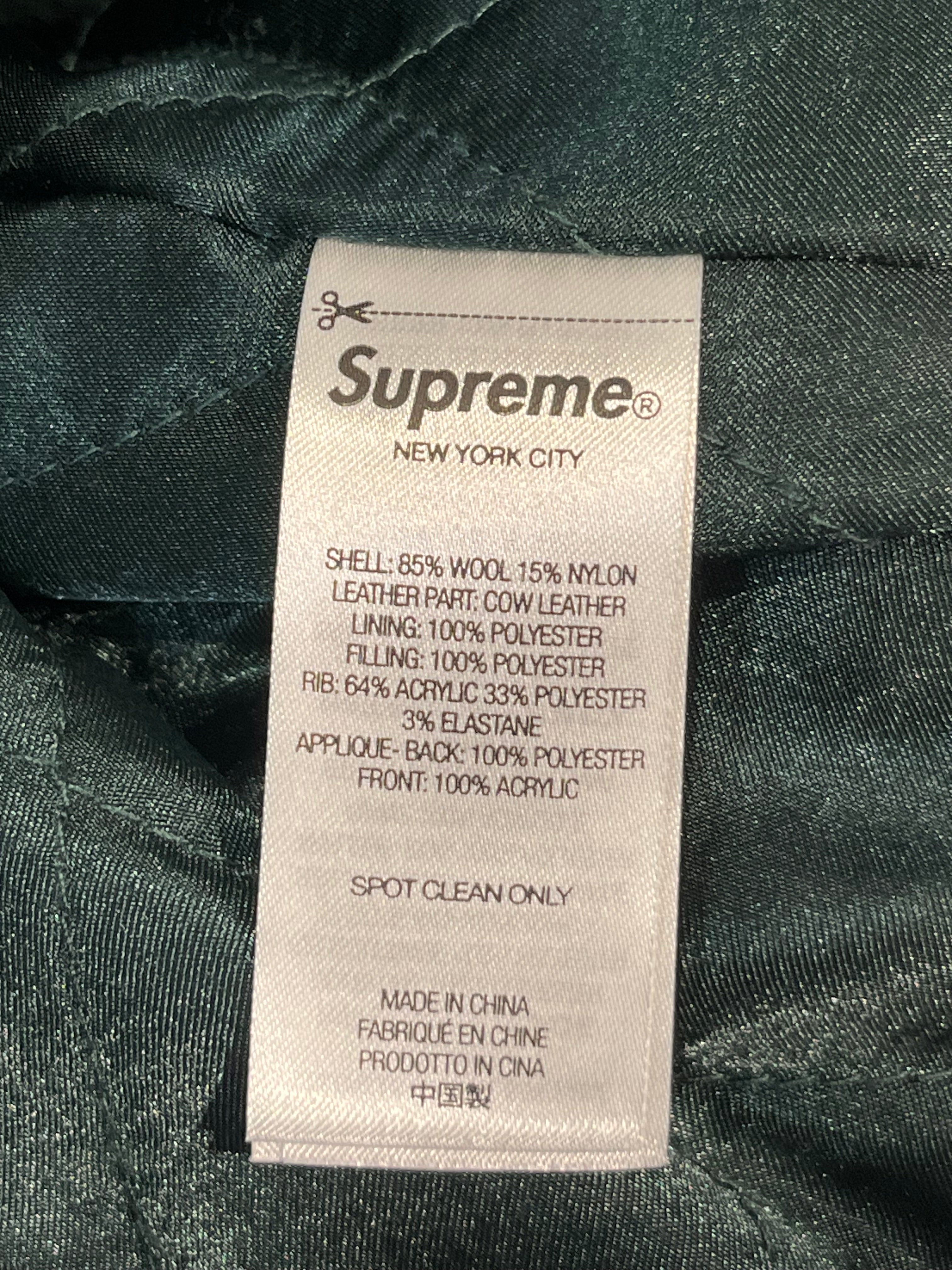 Supreme/Jacket/XL/Wool/GRN/cross varsity view 4