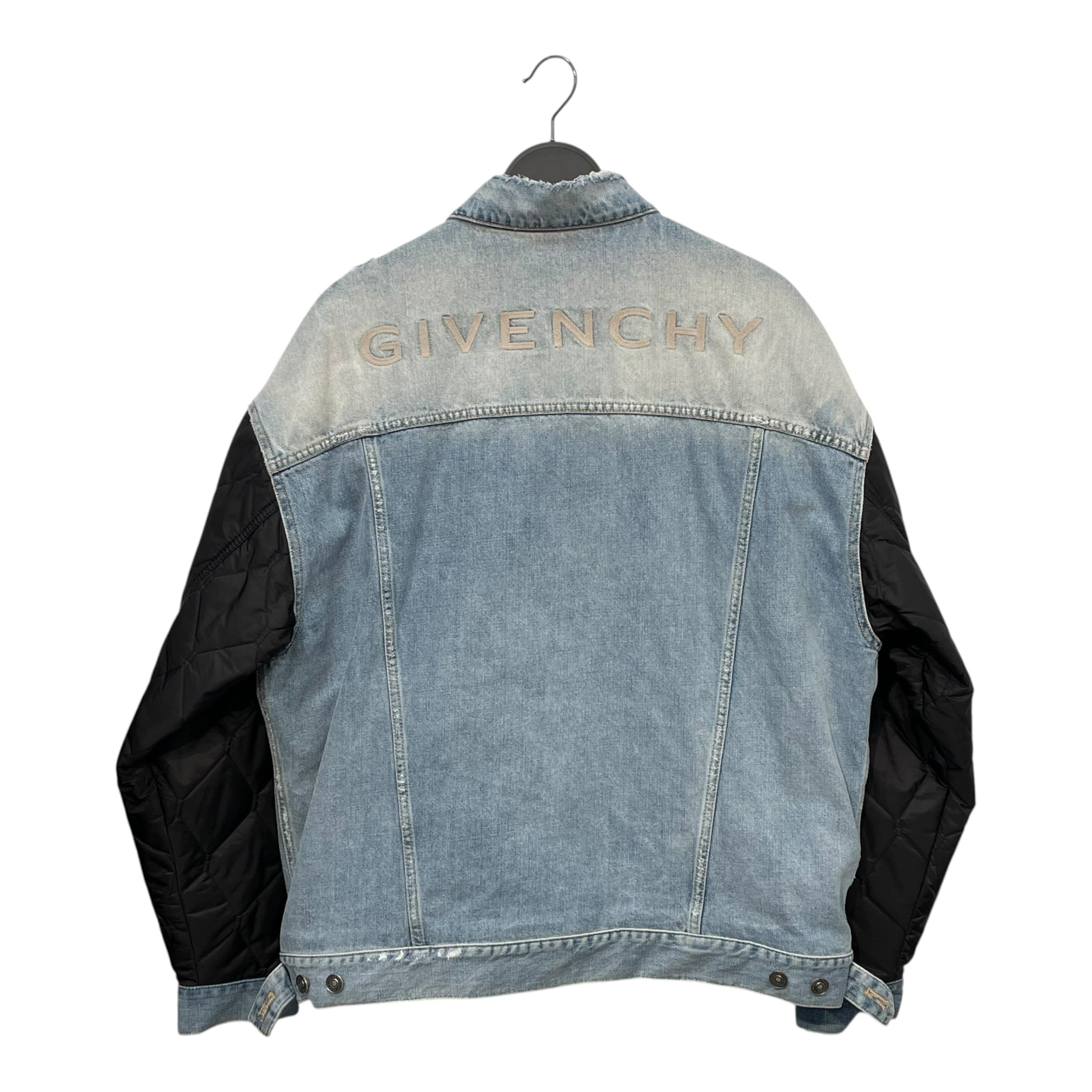 GIVENCHY/Denim Jkt/XL/Denim/BLU/distressed denim jacket view 2
