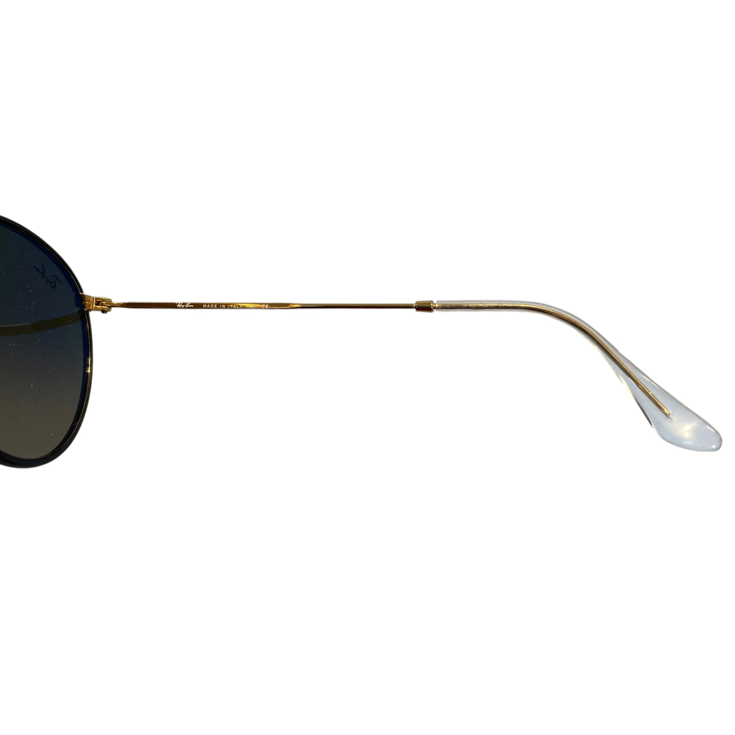 Ray-Ban/Sunglasses/Metal/GLD/L's/round metal/blk frame view 4
