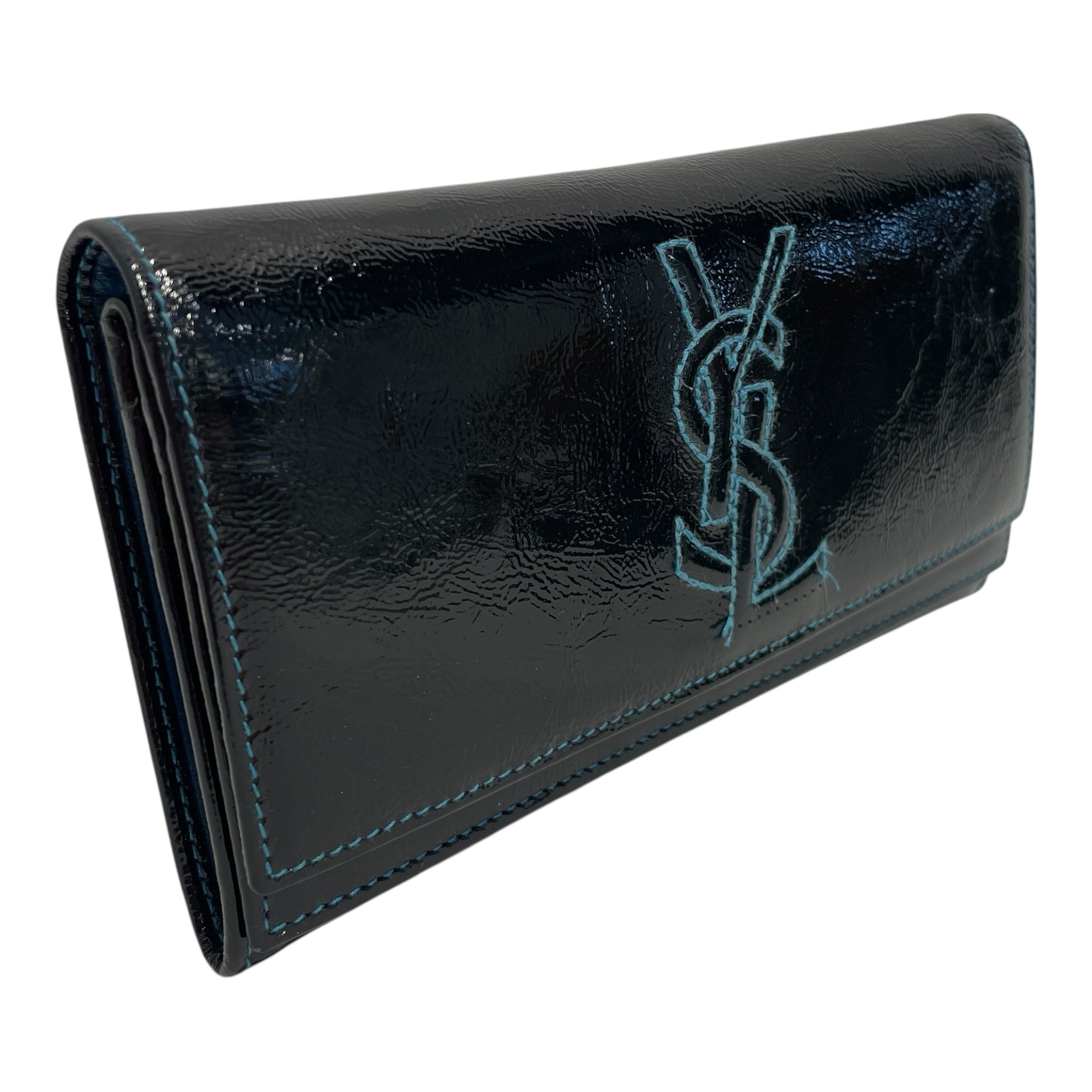 YVES SAINT LAURENT rive gauche/Clutch Bag/Leather/BLK/YSL CLUTCH WALLET view 3
