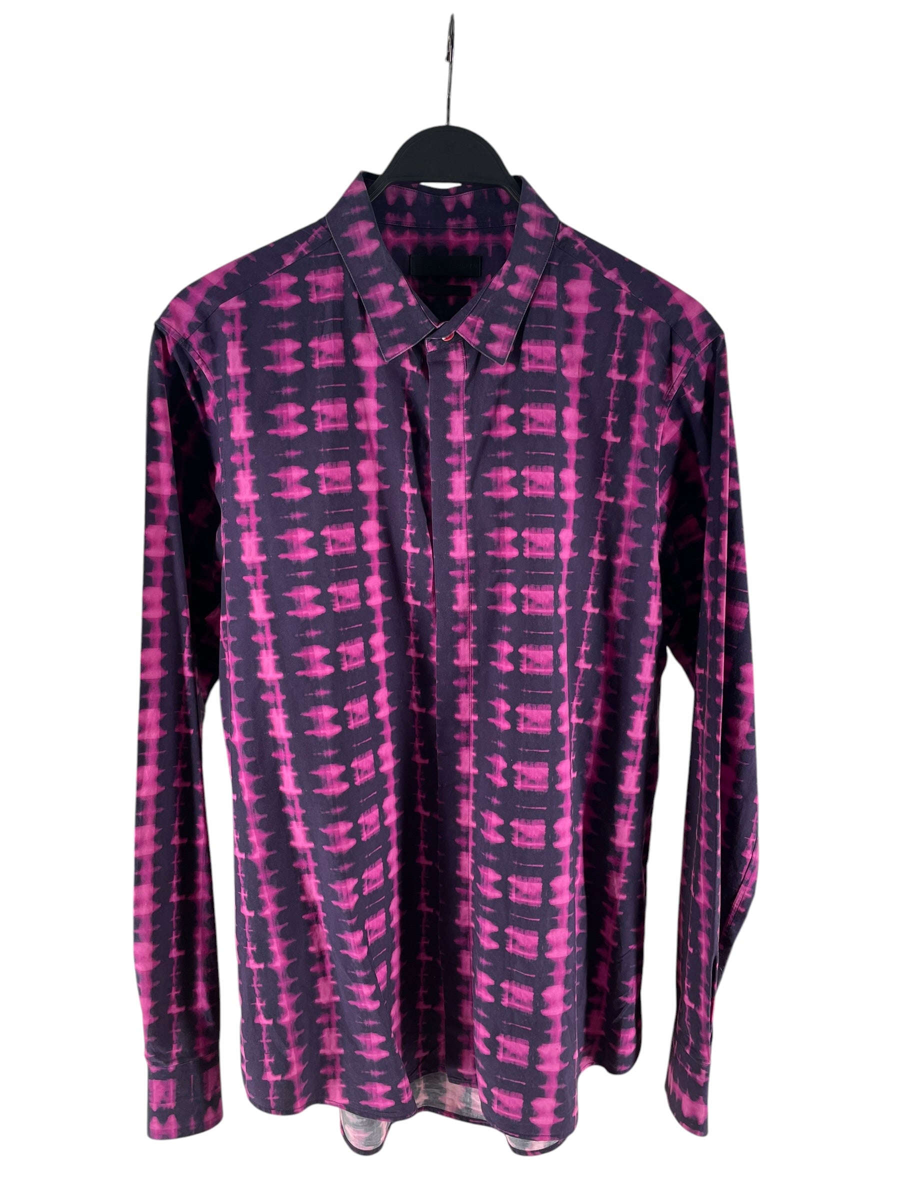 Alexander McQueen/Shirt/54/Cotton/PPL/All Over Print/PINK PURPLE TIE DYE view 1