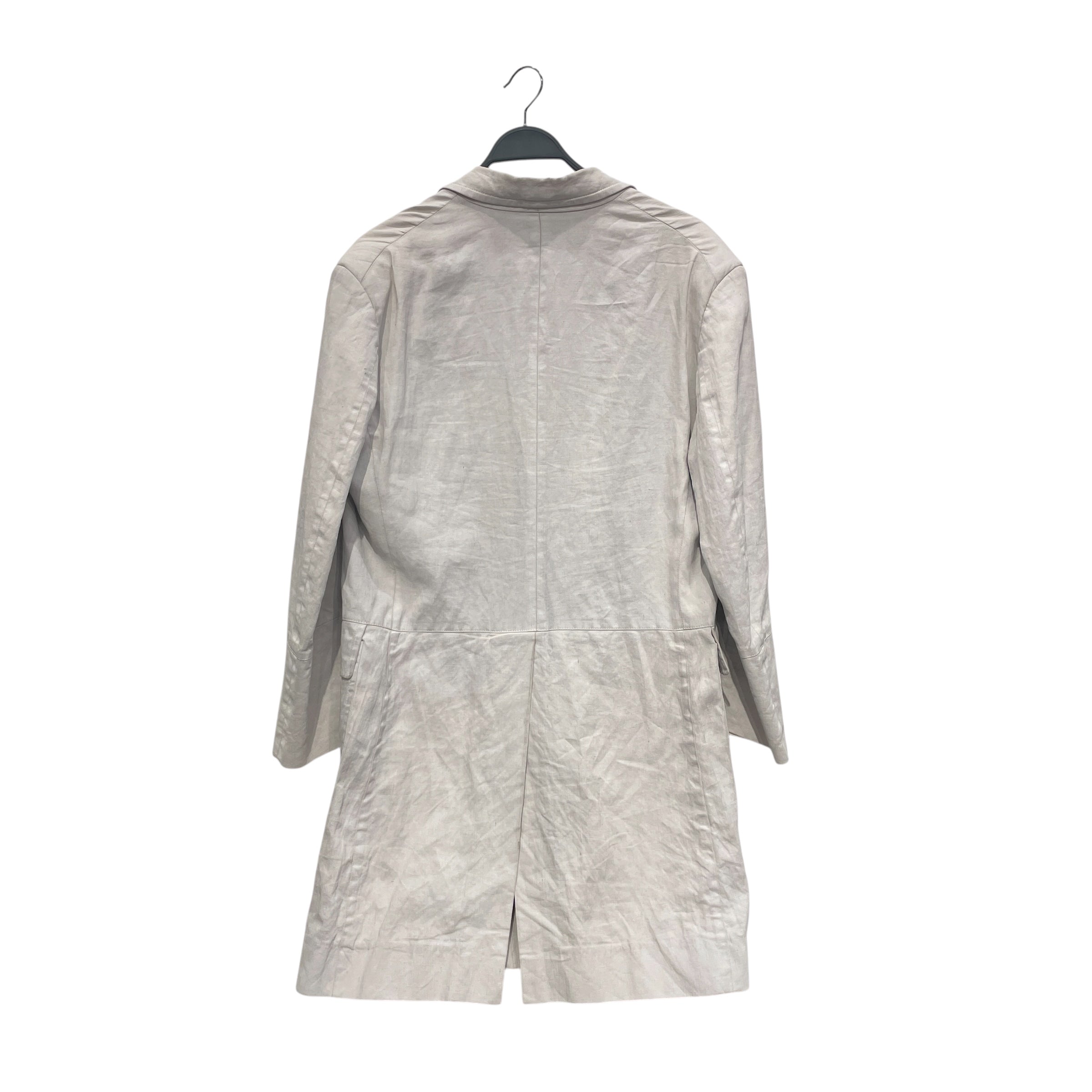 Vivienne Westwood/Trench Coat/50/Cotton/WHT/Single Breasted/BRW BUTTONS STRIPED LINING view 2