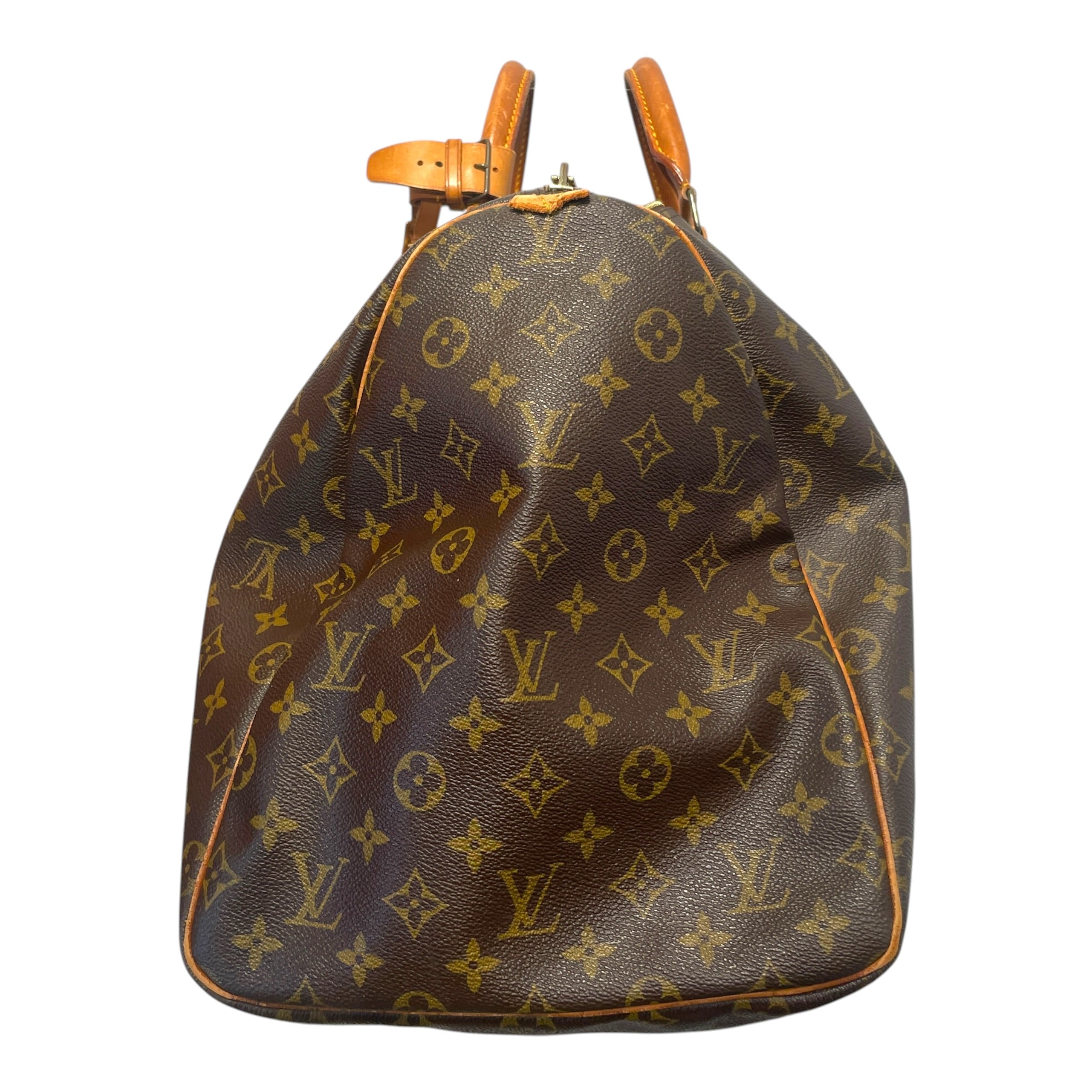 LOUIS VUITTON/Luggage/Monogram/Leather/BRW/keepall view 2