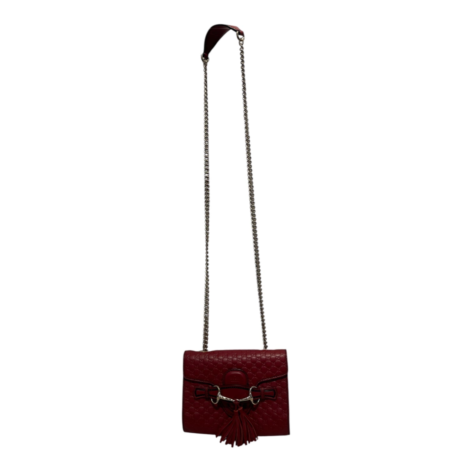 GUCCI/Cross Body Bag/Monogram/Leather/RED/449636493075 view 1
