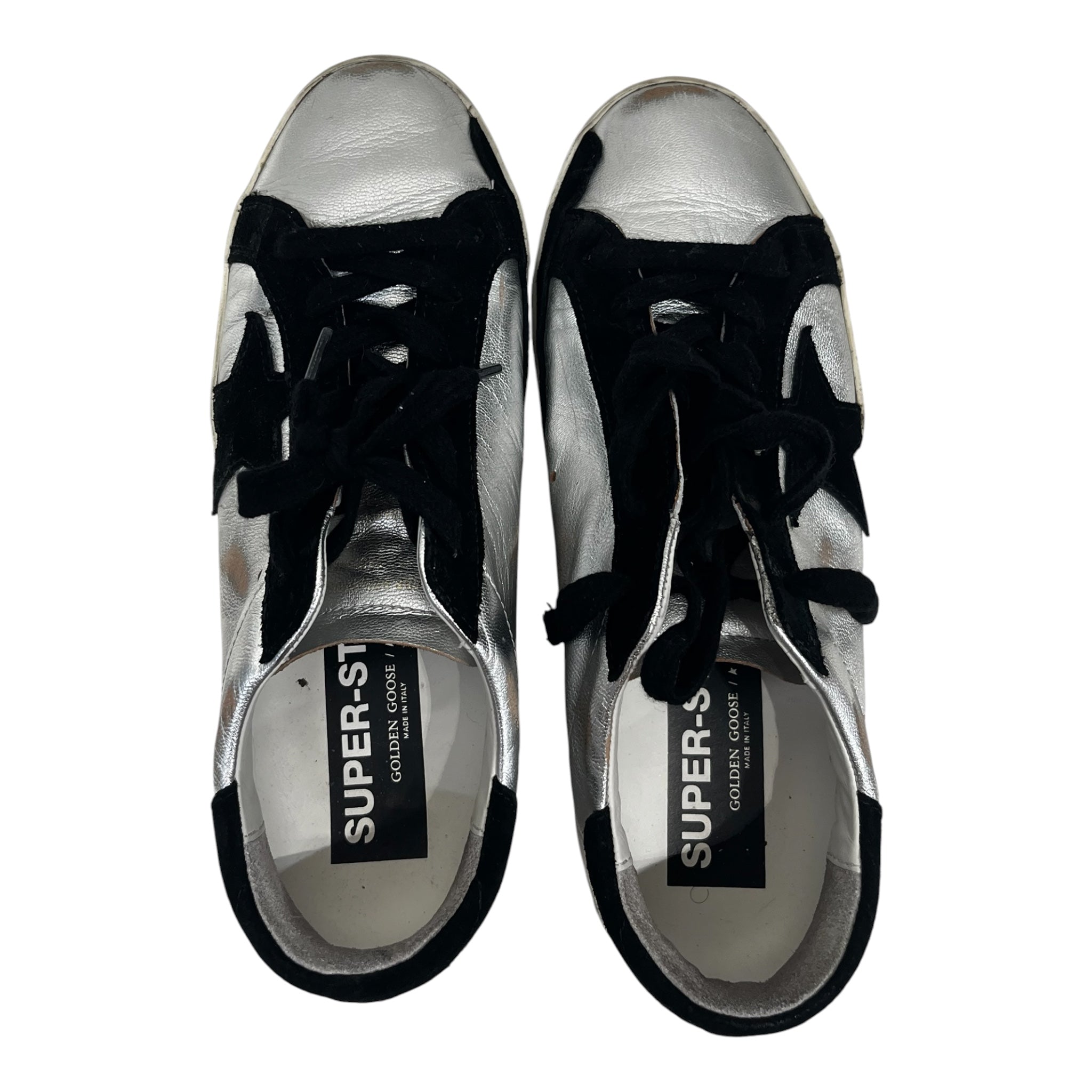 GOLDEN GOOSE/Low-Sneakers/EU 39/Iridescent/Suede/SLV/super-star view 3