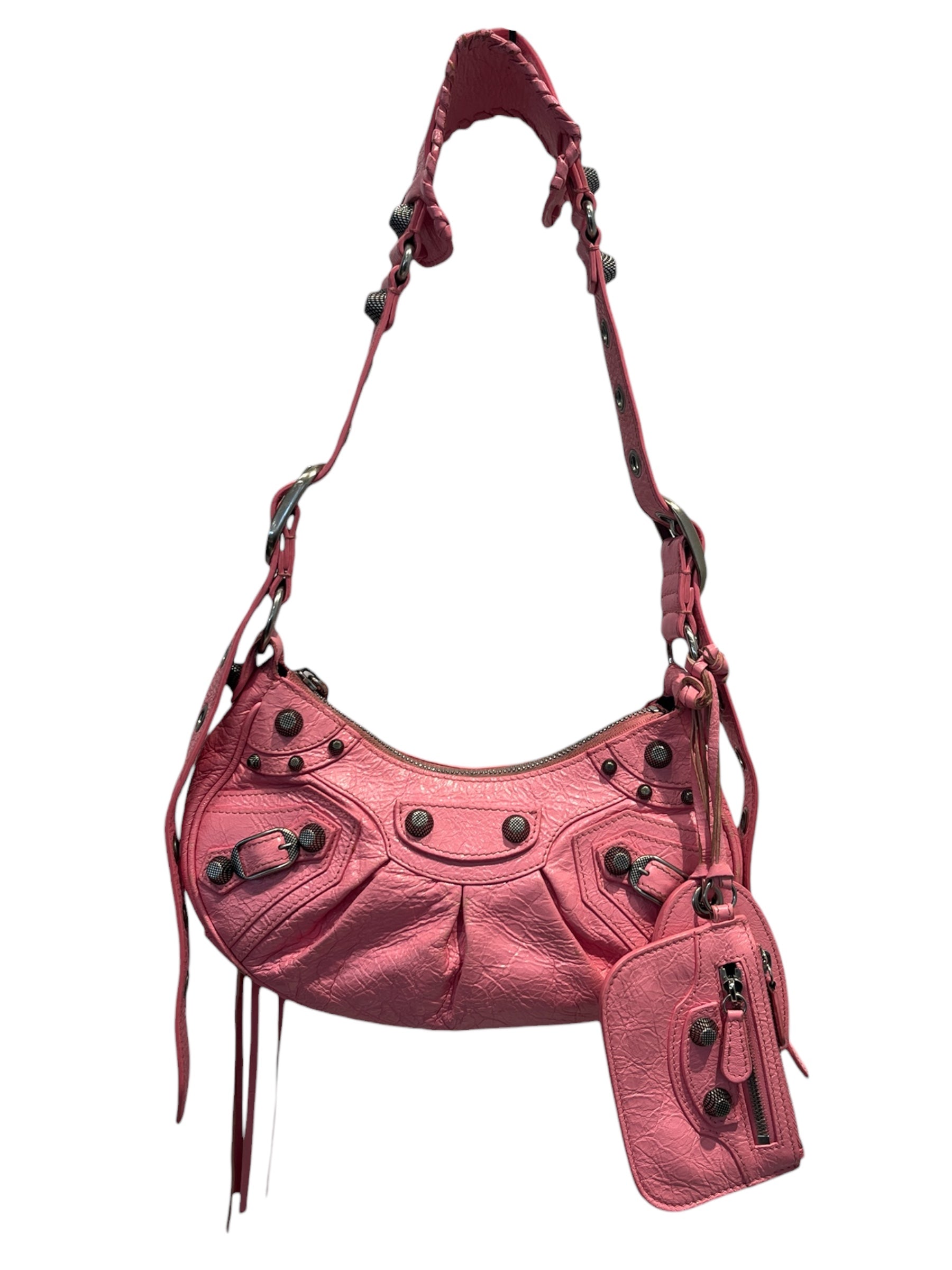 BALENCIAGA/Bag/Leather/PNK/LA CAGOLE SHOULER BAG view 1