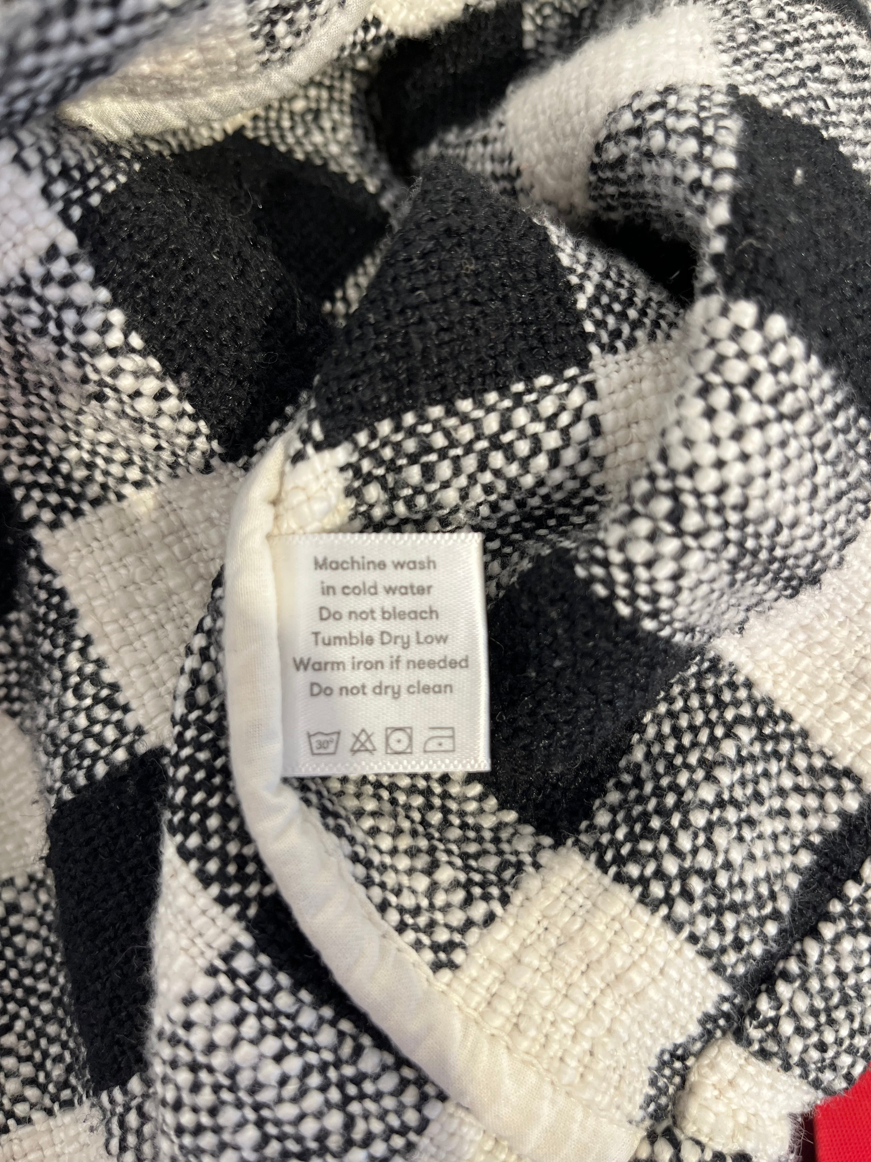 18east/Flannel Shirt/M/Cotton/BLK/Plaid/blk/wht check flannel view 4