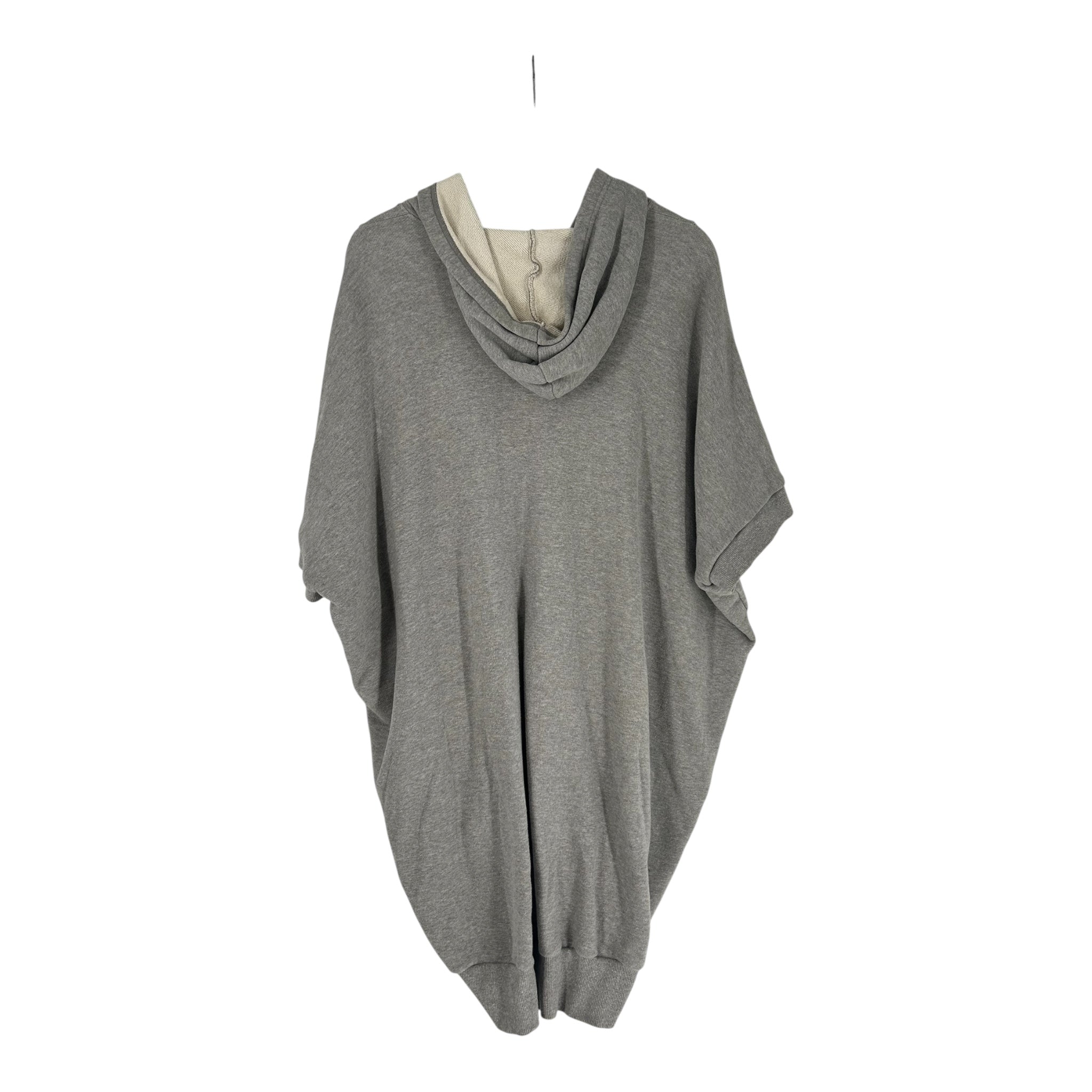 LIMI feu/Zip Up Hoodie/S/Cotton/GRY/SHORT SLEEVE view 2