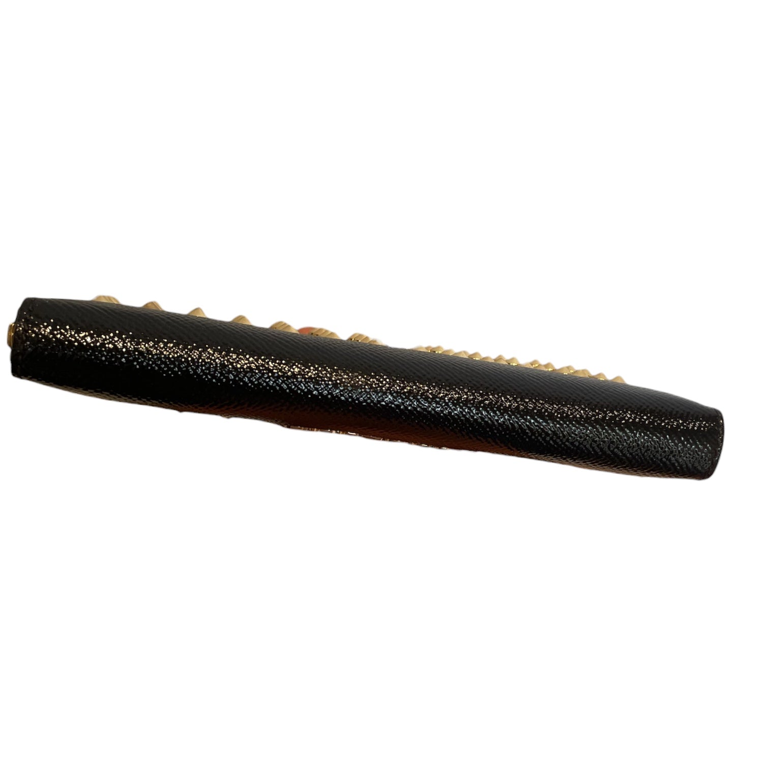 BURBERRY/Wallet/Leather/BLK/L's/GLD STUDS ALL OVER, ZIPPER view 3
