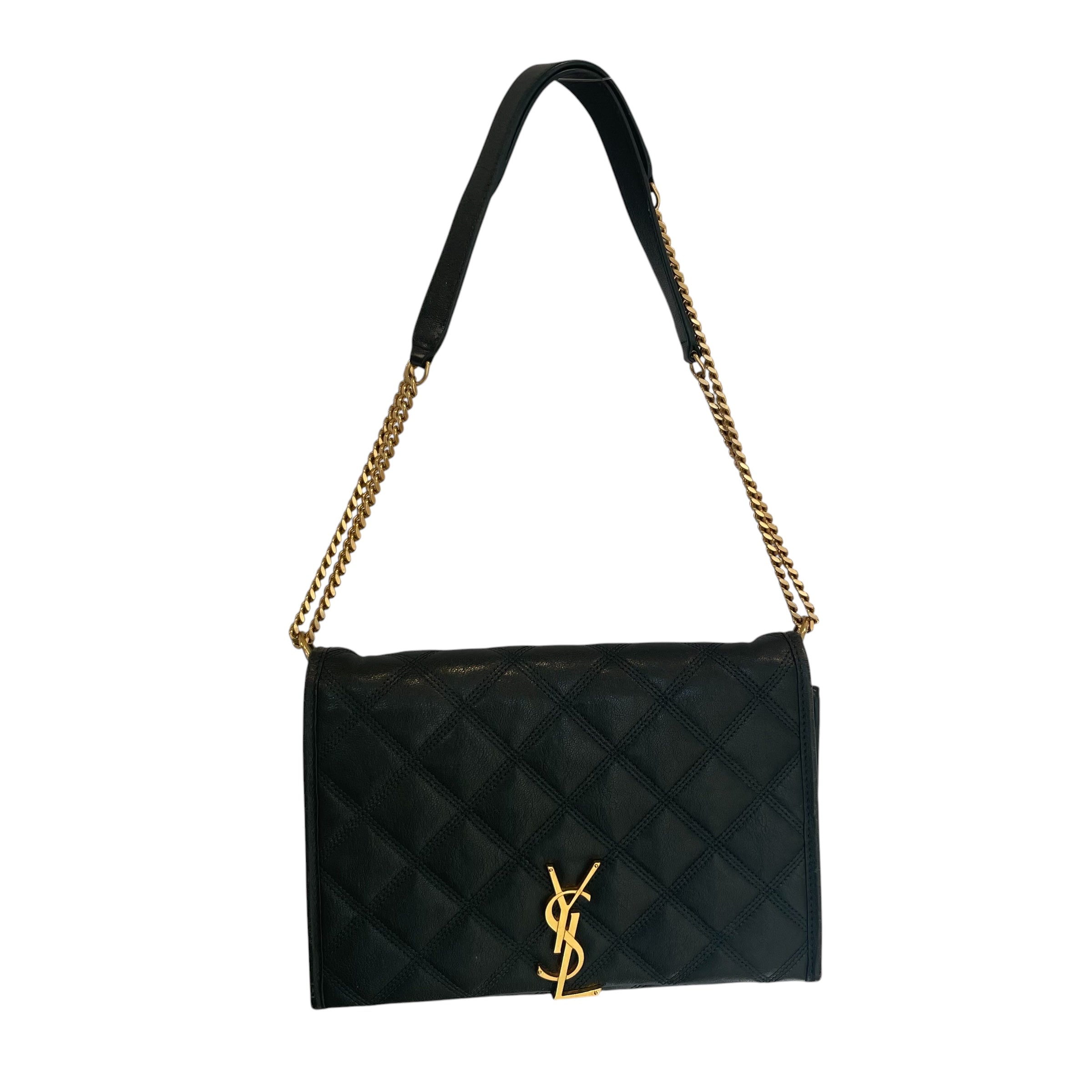 SAINT LAURENT/Cross Body Bag/Leather/GRN/LTHER GEO PATTERN BG view 1