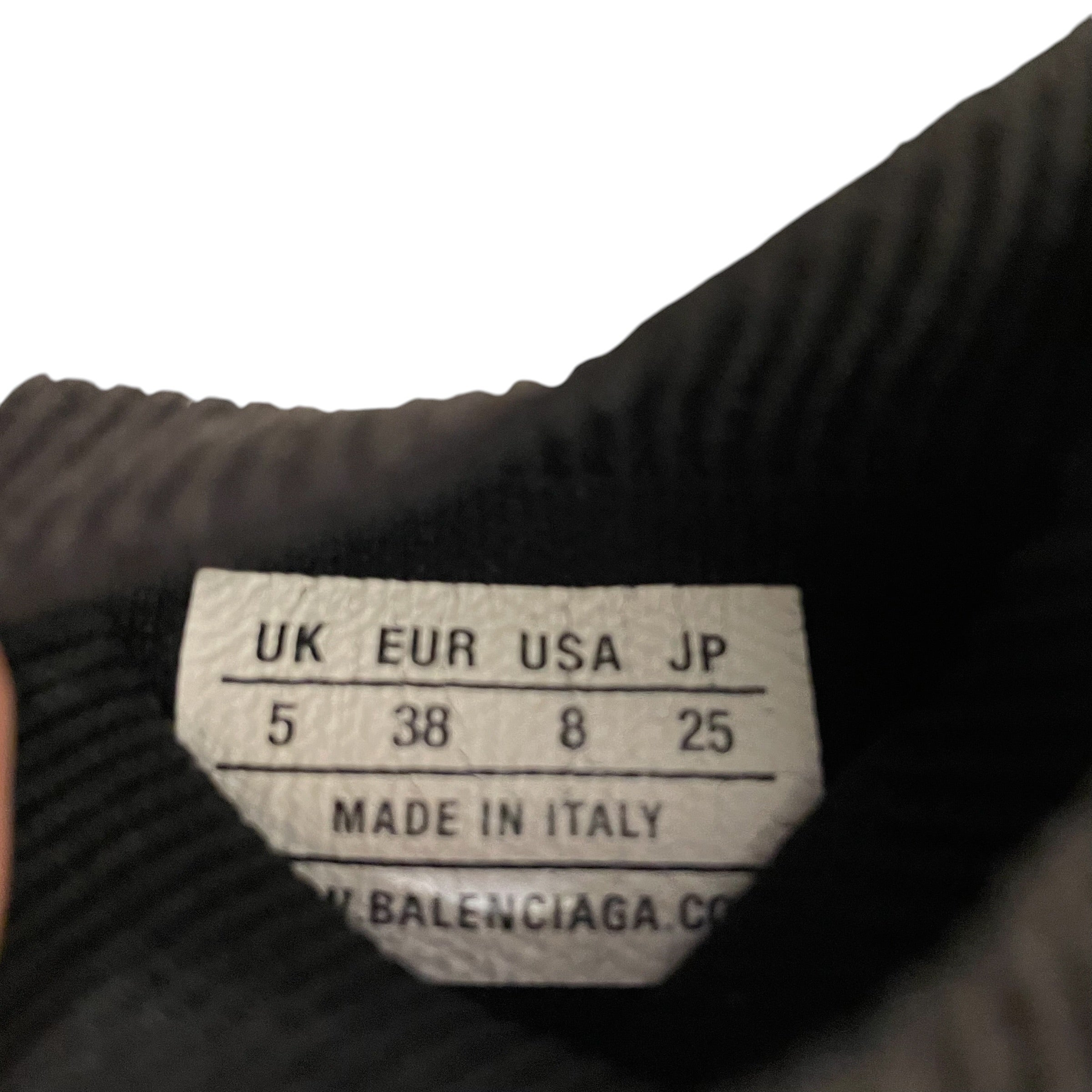 BALENCIAGA/Hi-Sneakers/US 8/Cotton/BLK/BLACK AND PINK SPEED TRAINER view 7