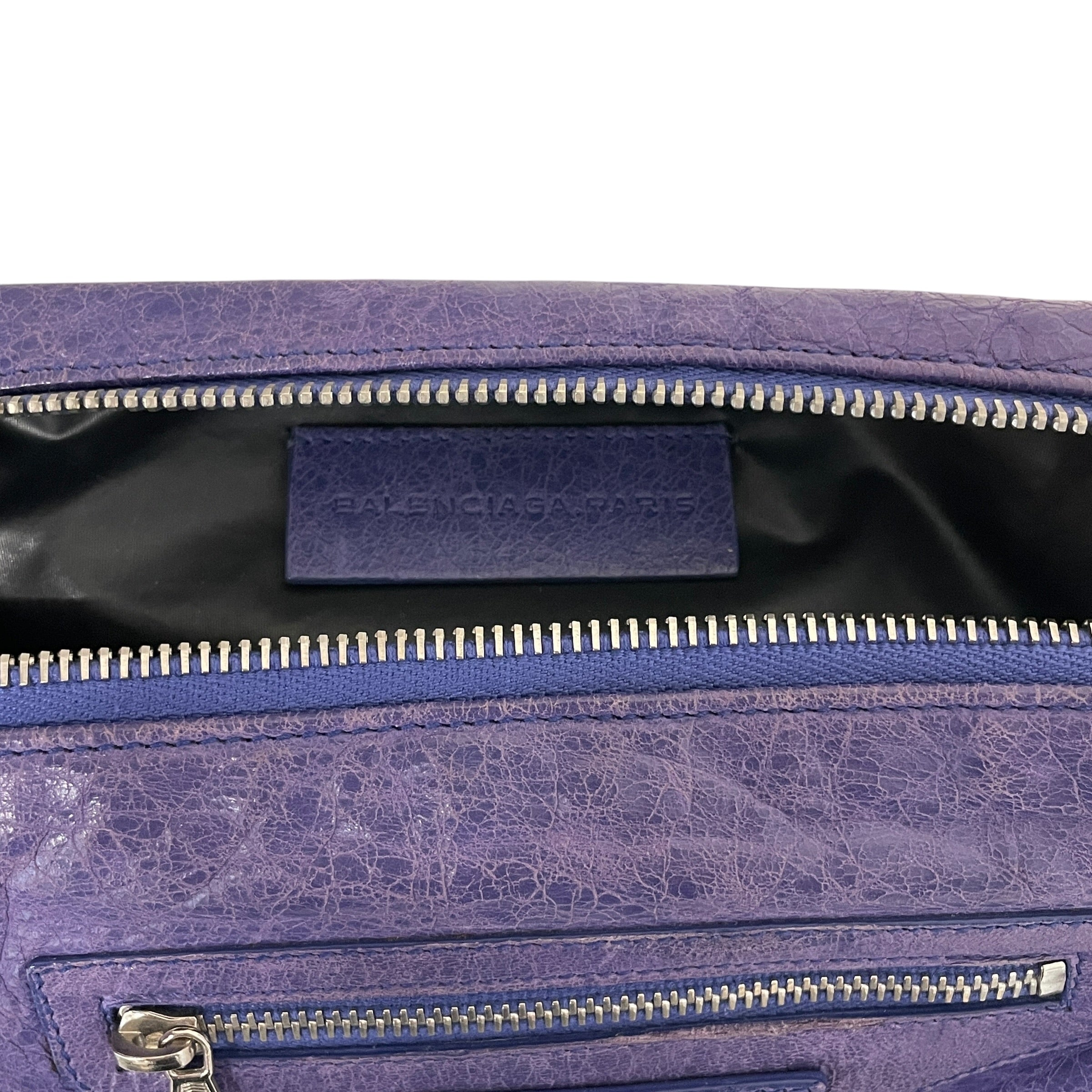 BALENCIAGA/Clutch Bag/Leather/PPL/CITY TOILET BAG view 3