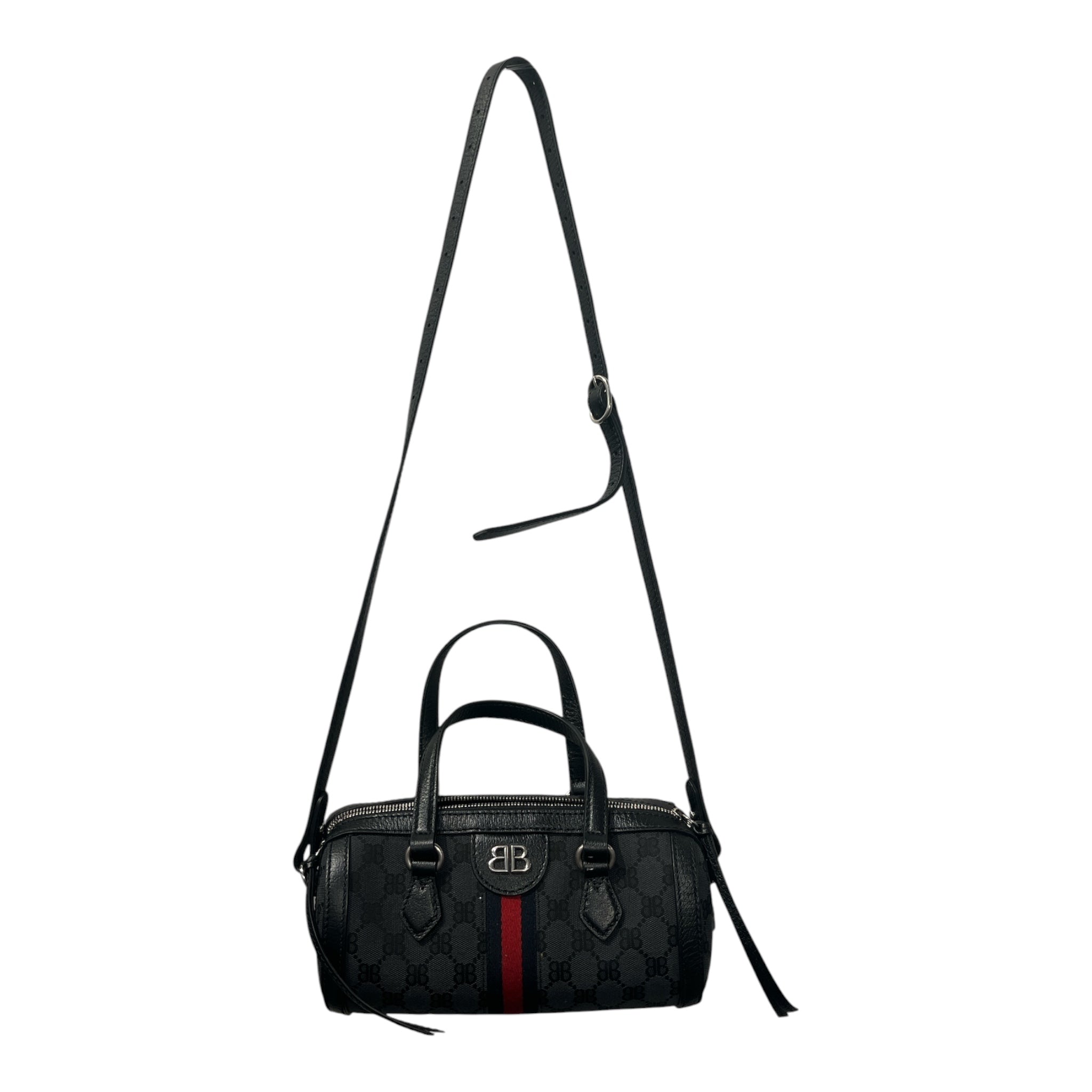 BALENCIAGA/Hand Bag/Monogram/Leather/BLK/BB X GUCCI HACKER PROJECT view 4
