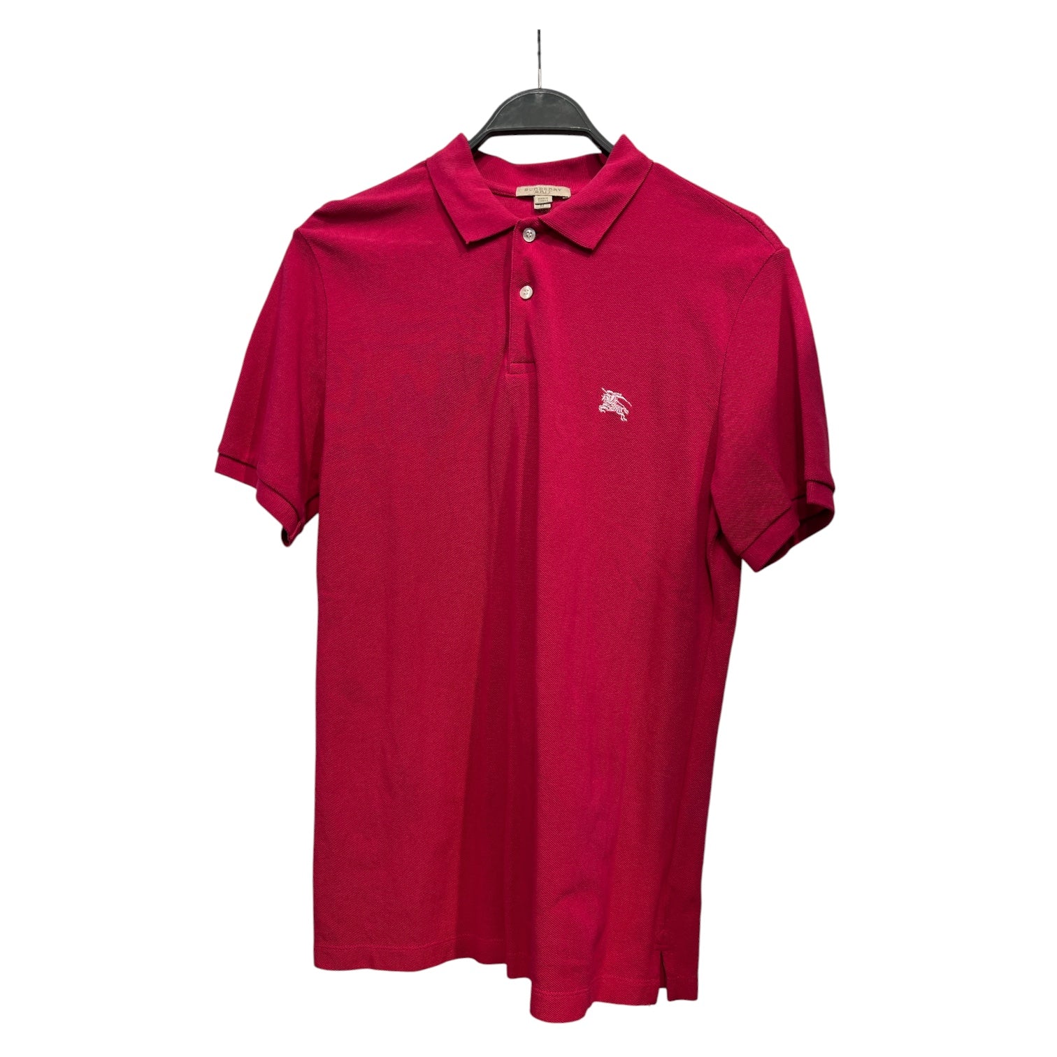 BURBERRY LONDON/Polo Shirt/M/Cotton/PNK/plaid lined buttons view 1