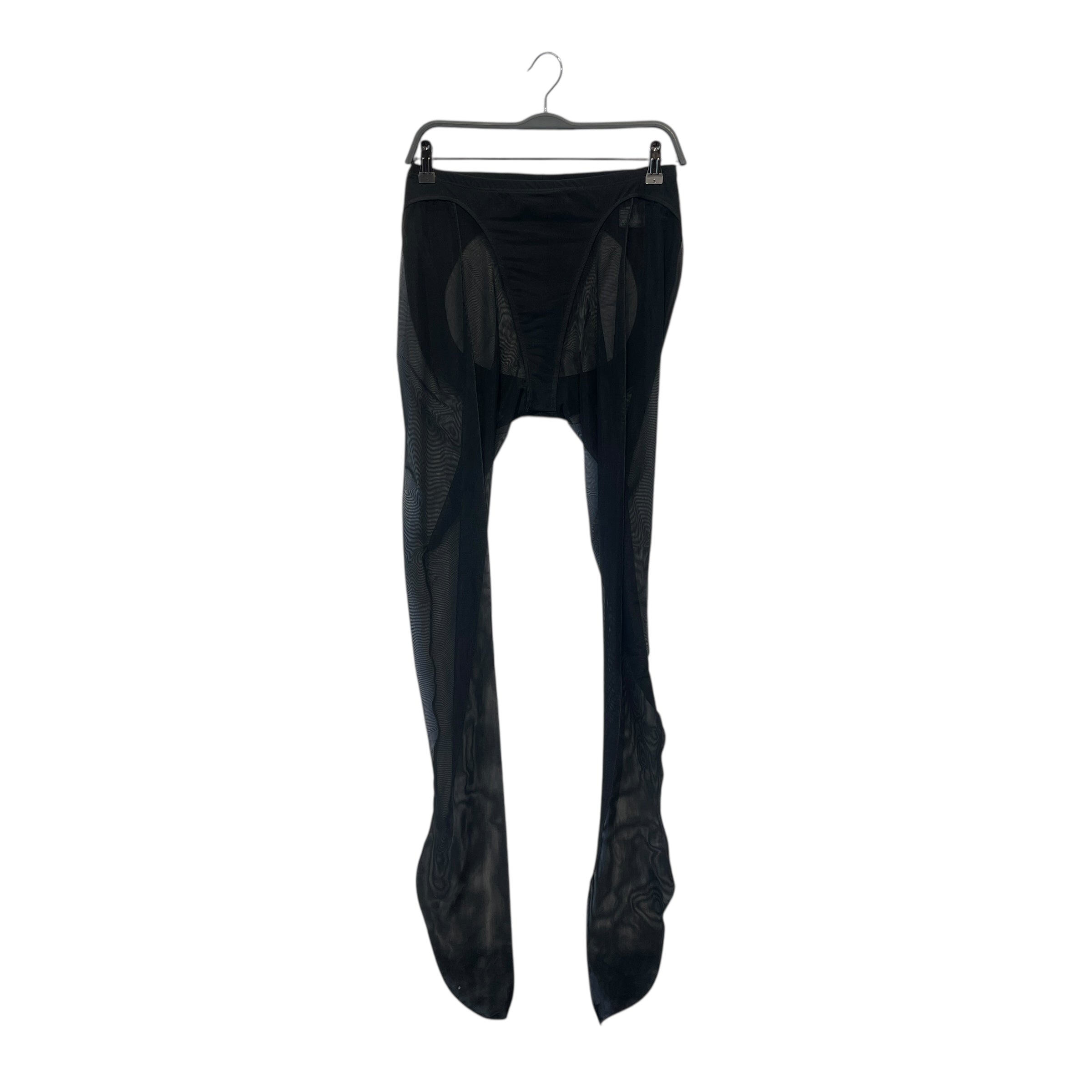 MUGLER/H&M/Skinny Pants/L/Nylon/BLK/ view 1