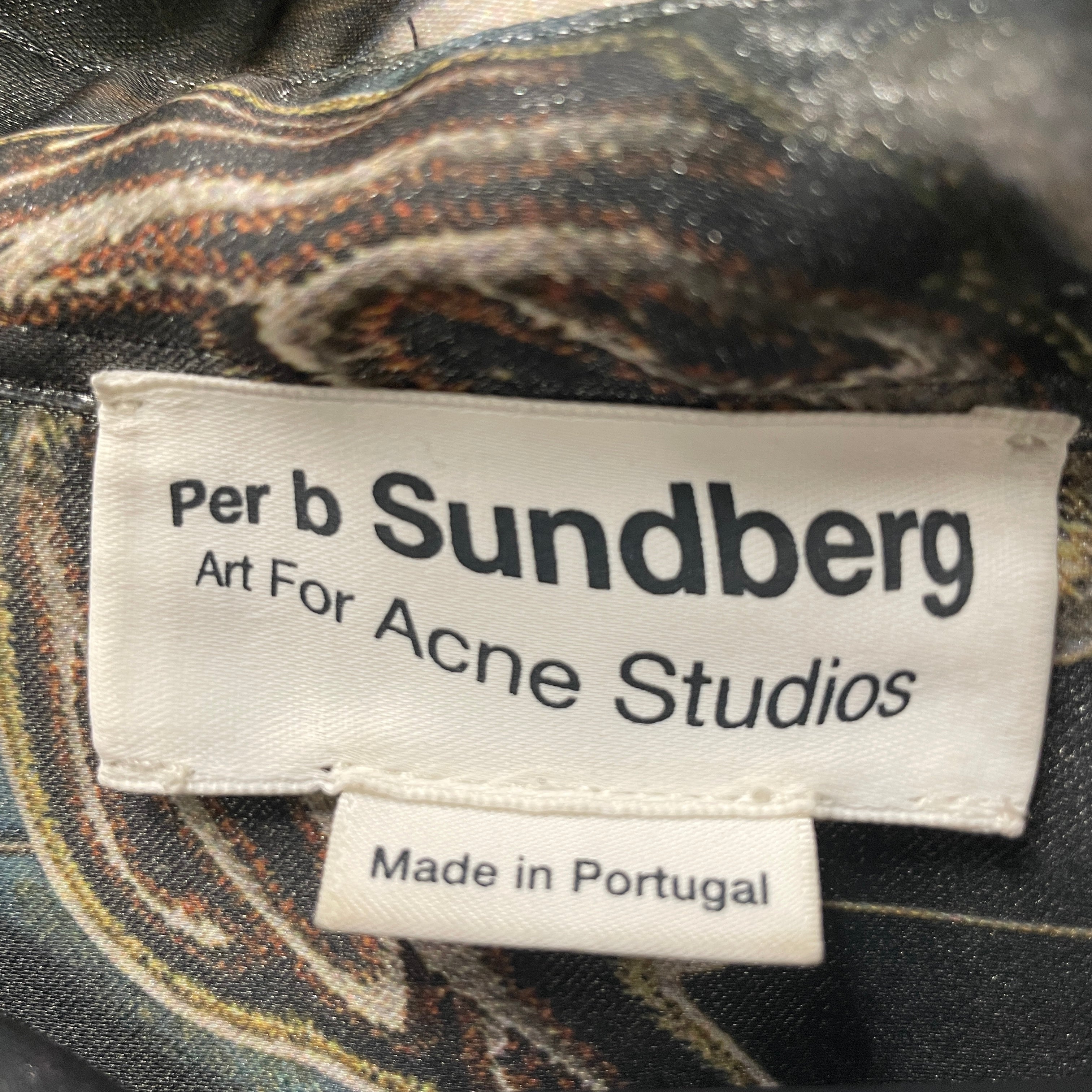 Acne Studios/SS Shirt/44/Polyester/MLT/All Over Print/PRINTED DOLL HEAD  / SUNDBERG view 3