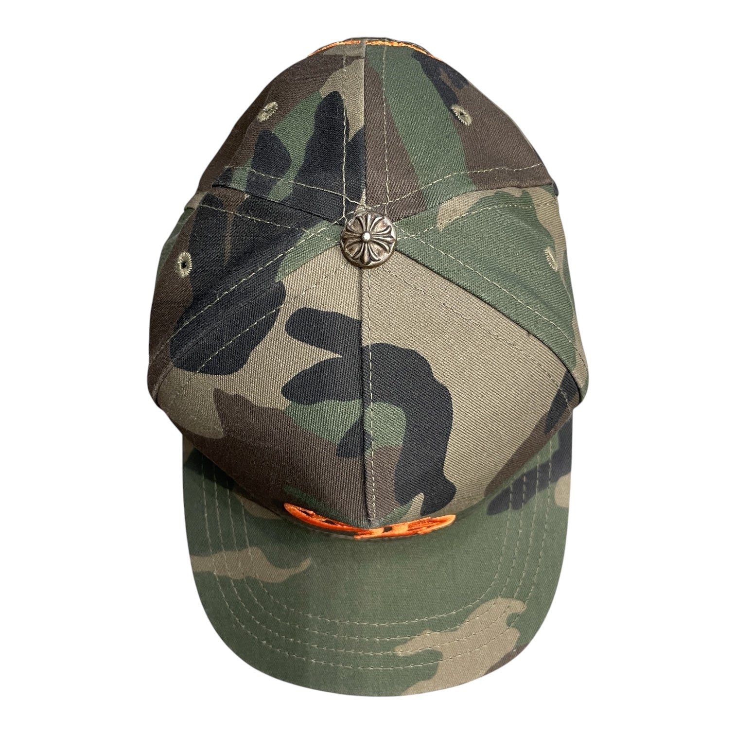 CHROME HEARTS/Cap/FREE/Camouflage/Cotton/GRN/CH ORANGE EMBROIDERY view 3