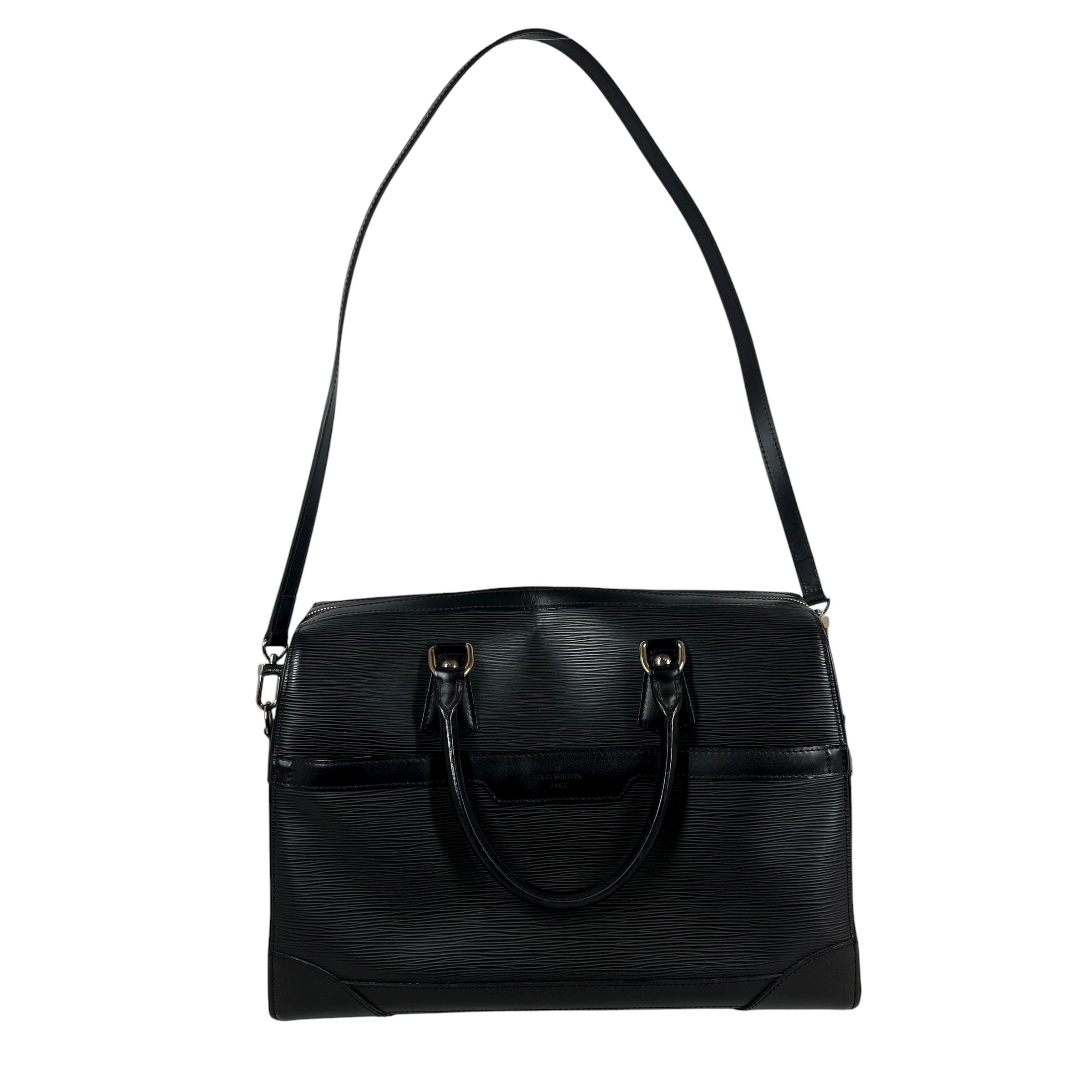 LOUIS VUITTON/Hand Bag/OS/Leather/BLK/epi key view 1