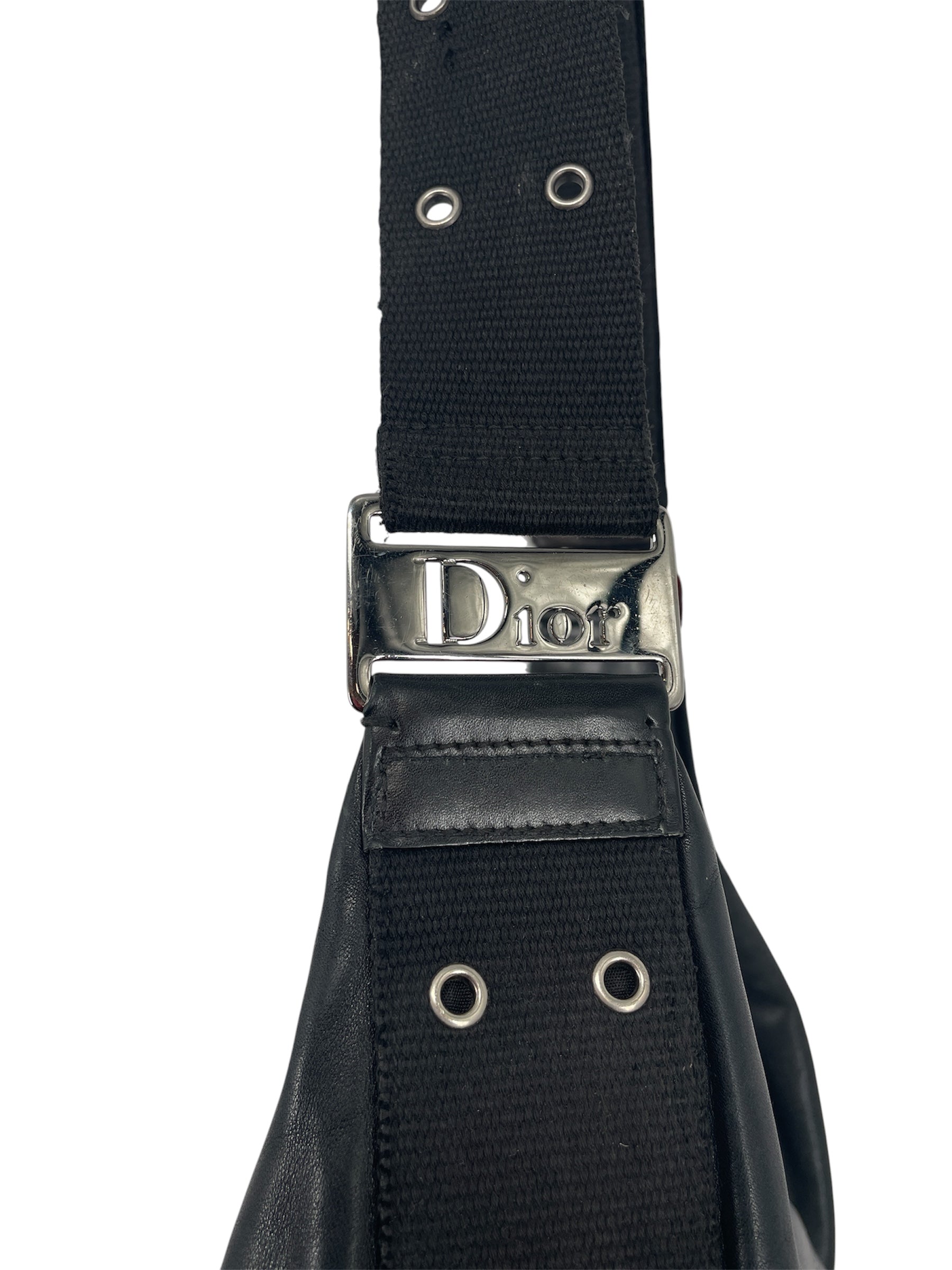 Christian Dior/Cross Body Bag/Leather/BLK/STREET CHIC HOBO BAG view 4