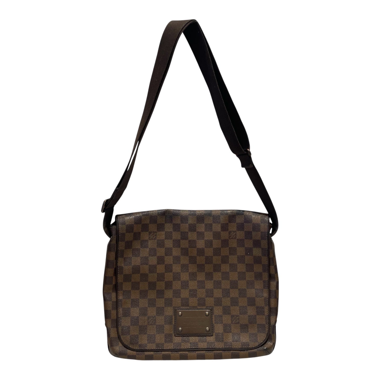 LOUIS VUITTON/Cross Body Bag/Leather/BRW/LV Damier Ebene Messenger Bag view 1