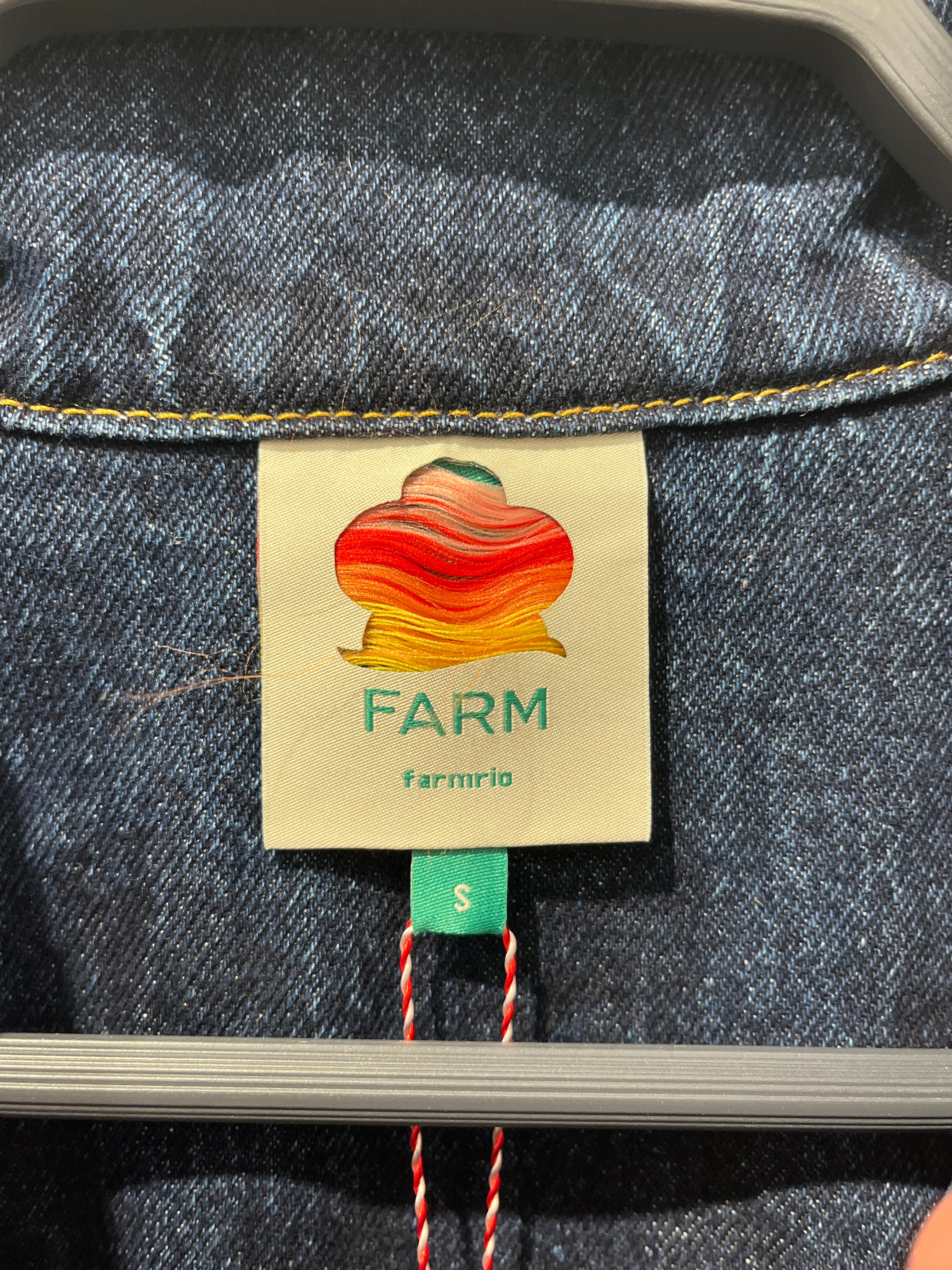 FARM Rio/Denim Jkt/S/Cotton/IDG/RENATA FLORAL DENIM JKT view 3