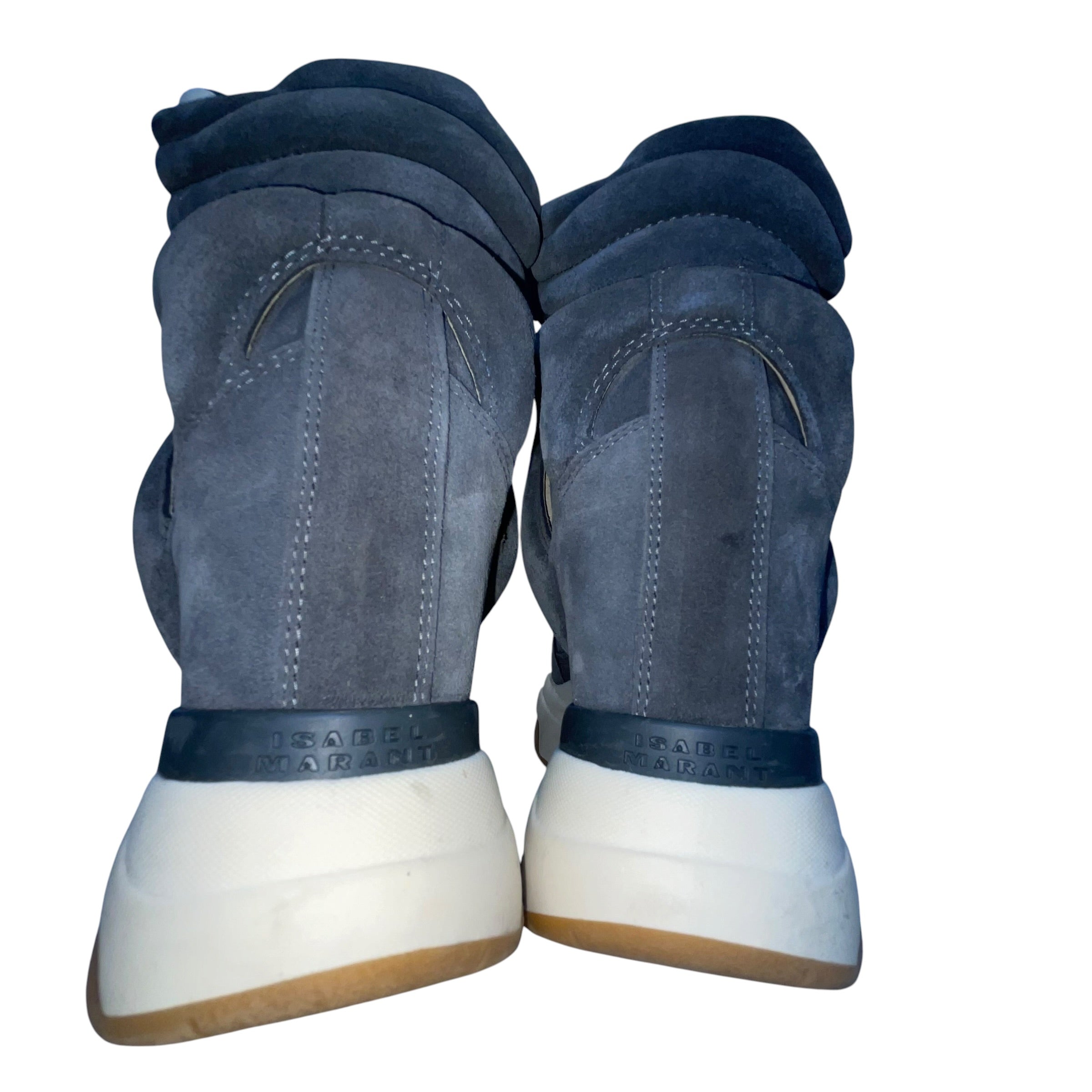 ISABEL MARANT/Hi-Sneakers/US 7/GRY/balskee hightop wedges view 3