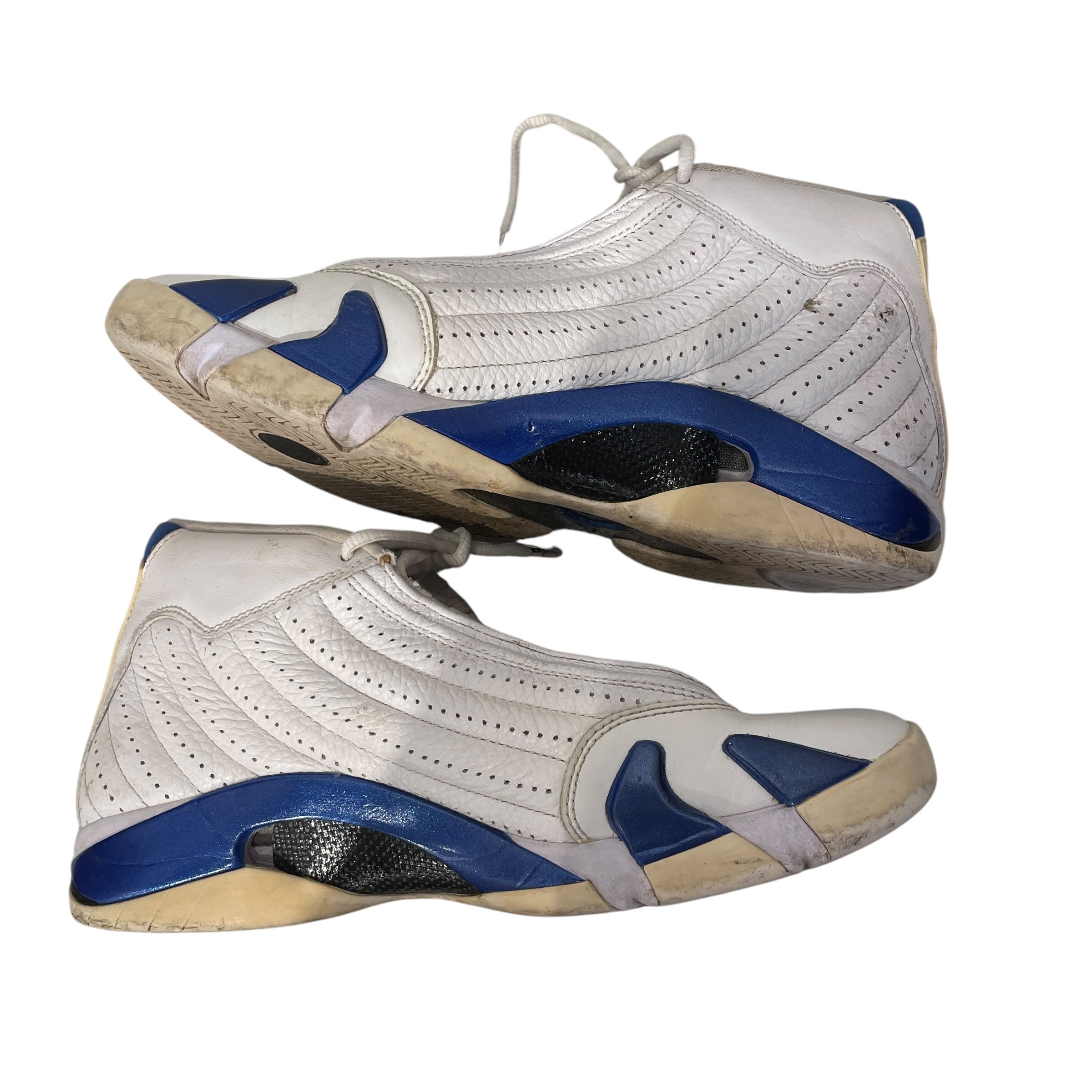 JORDAN BRAND/Hi-Sneakers/US 9.5/Leather/WHT/HYPERROYAL view 5