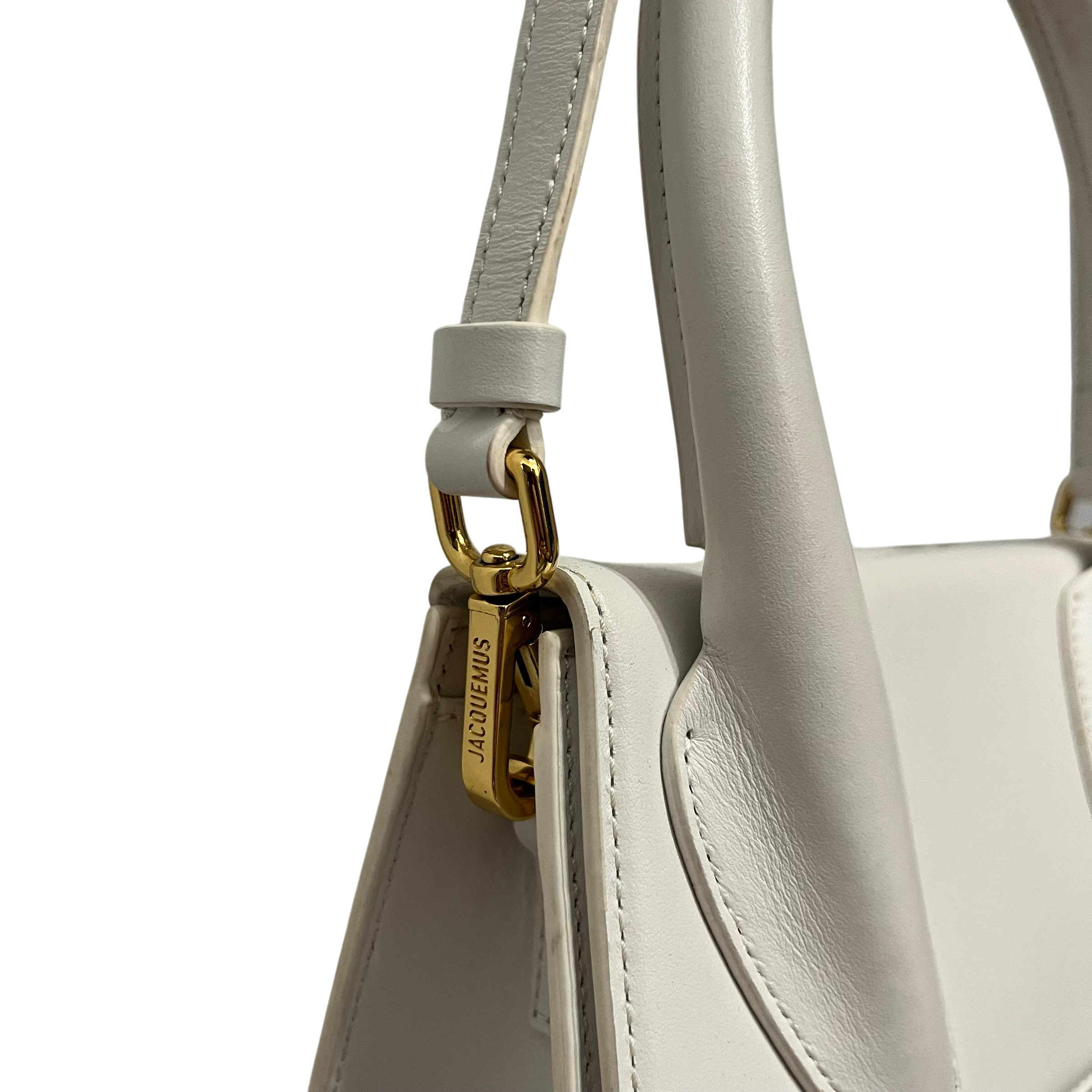 JACQUEMUS/Hand Bag/Leather/WHT/le chiquito moyen view 4