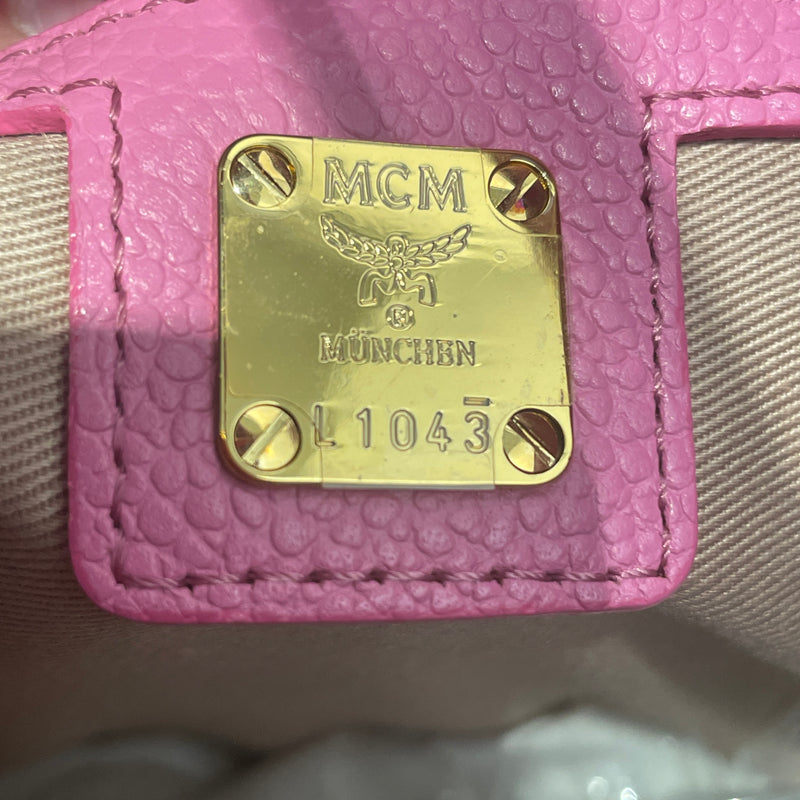 MCM/Hand Bag/OS/Monogram/Leather/PNK/Visetos Corina Shoulder Bag
