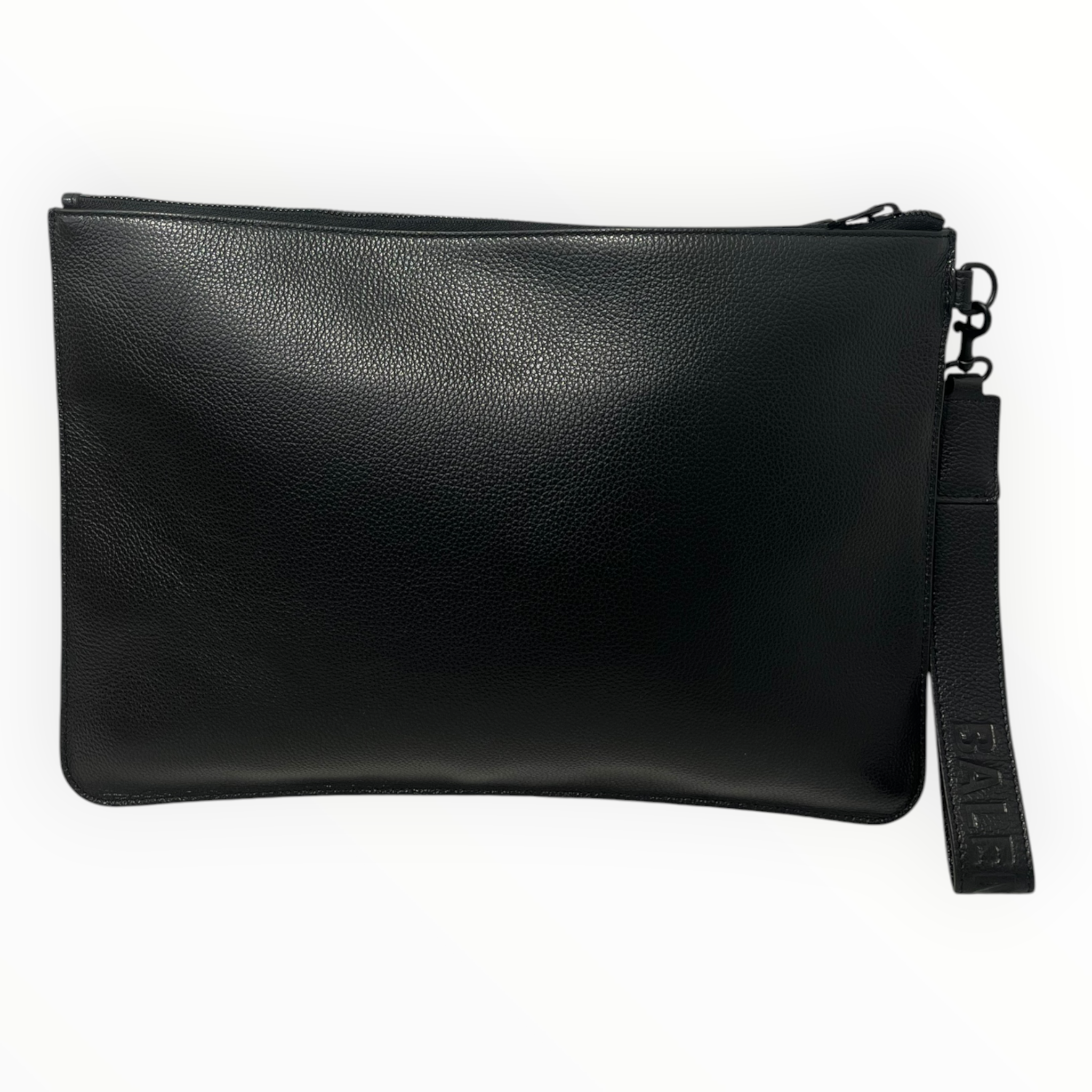 BALENCIAGA/Pouch/Leather/BLK/BLACKOUT ZIPPER POUCH view 2