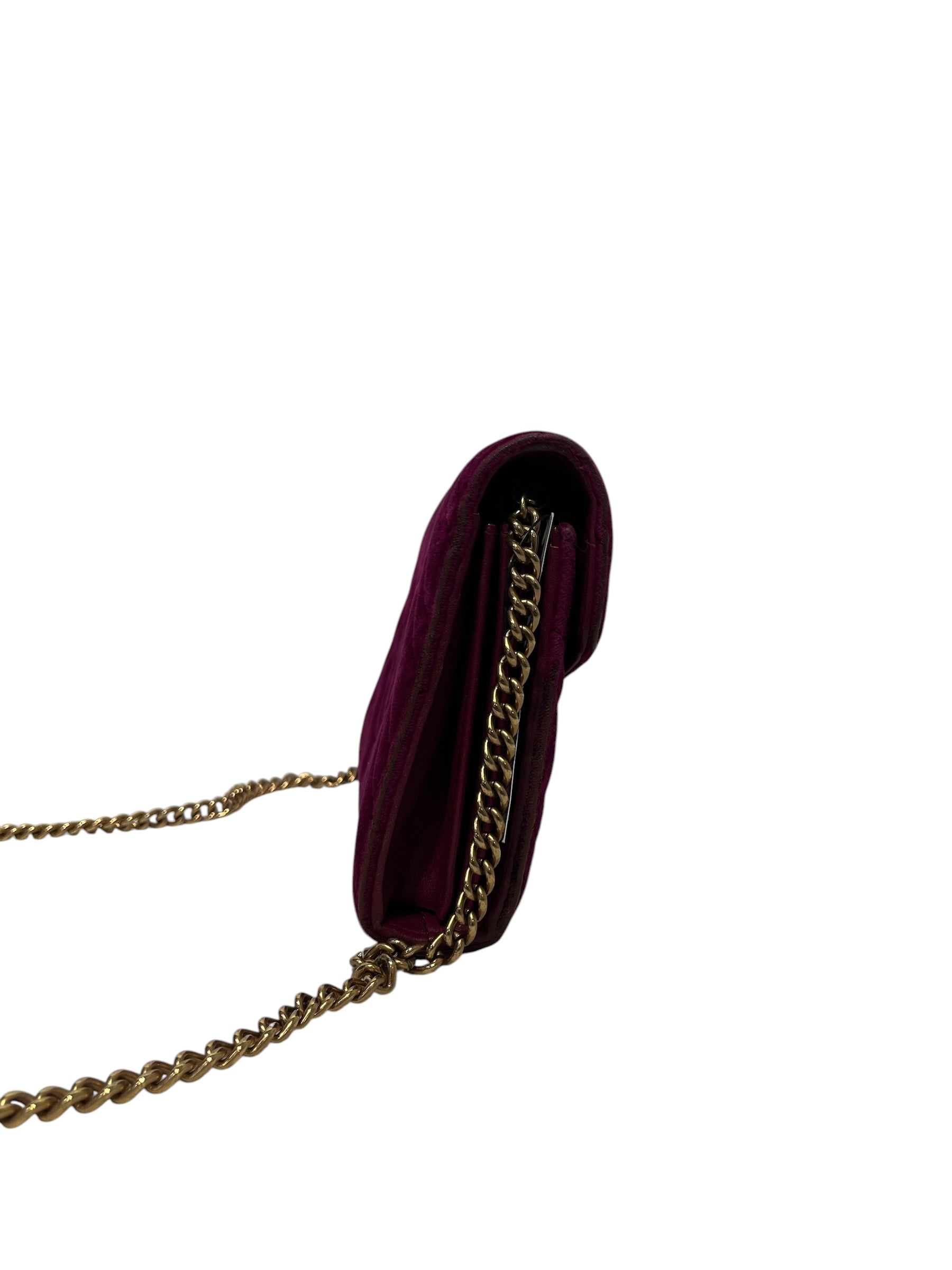 GUCCI/Cross Body Bag/Suede/PPL/Marmont Chain view 7