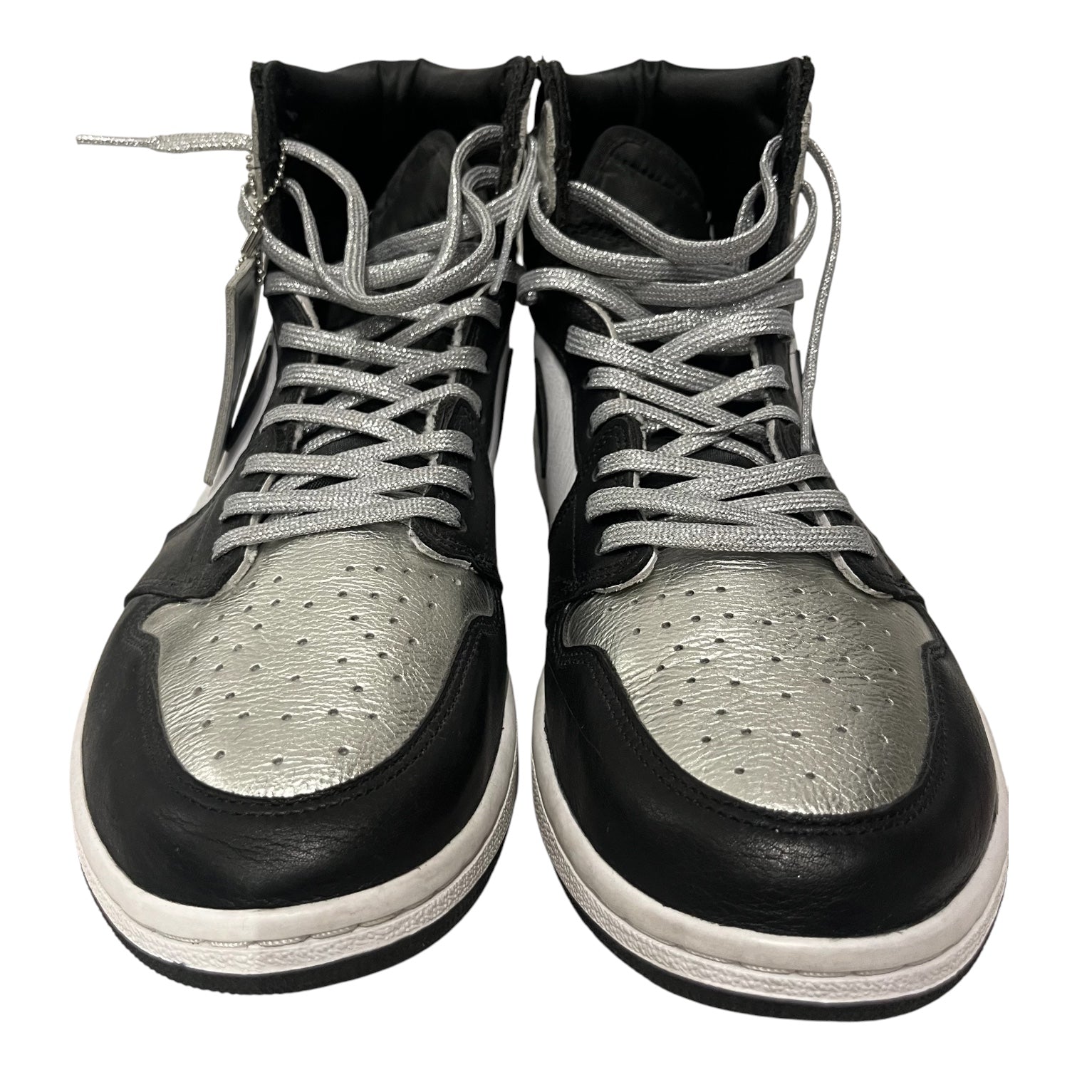 NIKE/Hi-Sneakers/US 12.5/SLV/silver toe 1 view 1