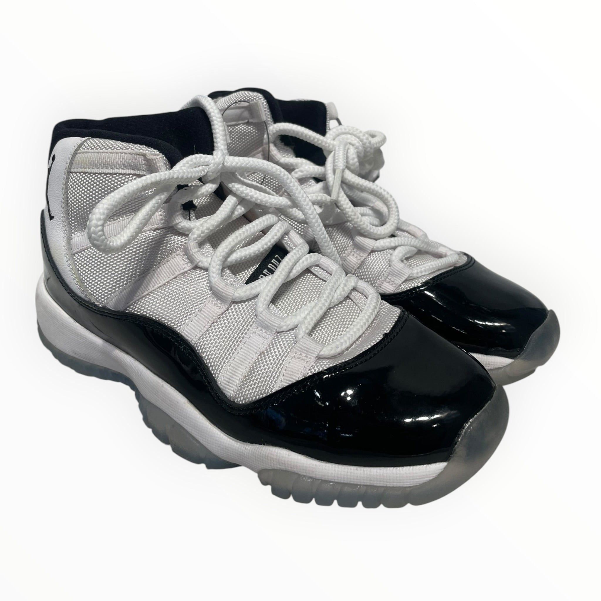 NIKE/AIR JORDAN 11 RETRO (GS)/Hi-Sneakers/US 5.5/Polyester/WHT/378038-100 view 1