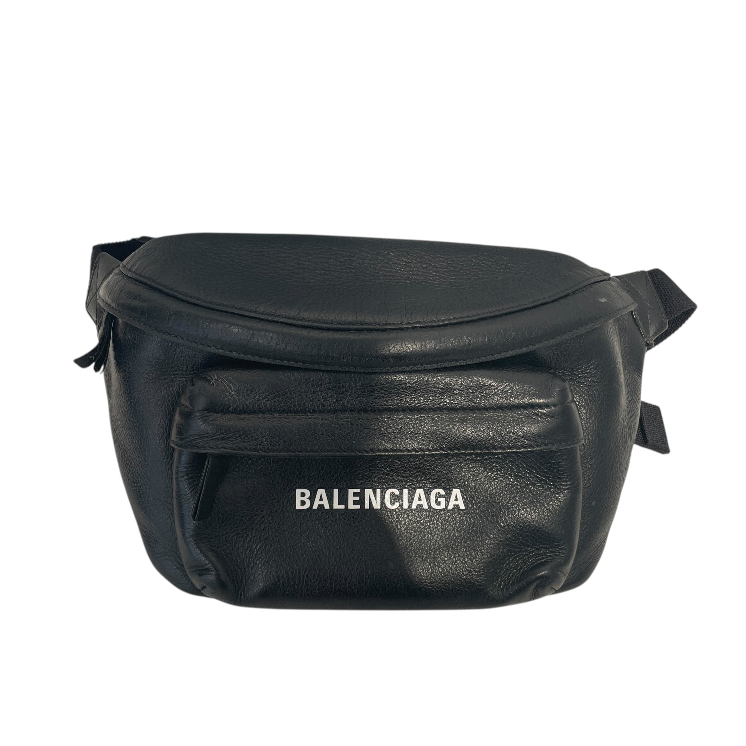 BALENCIAGA/Fanny Pack/Leather/BLK/ view 1