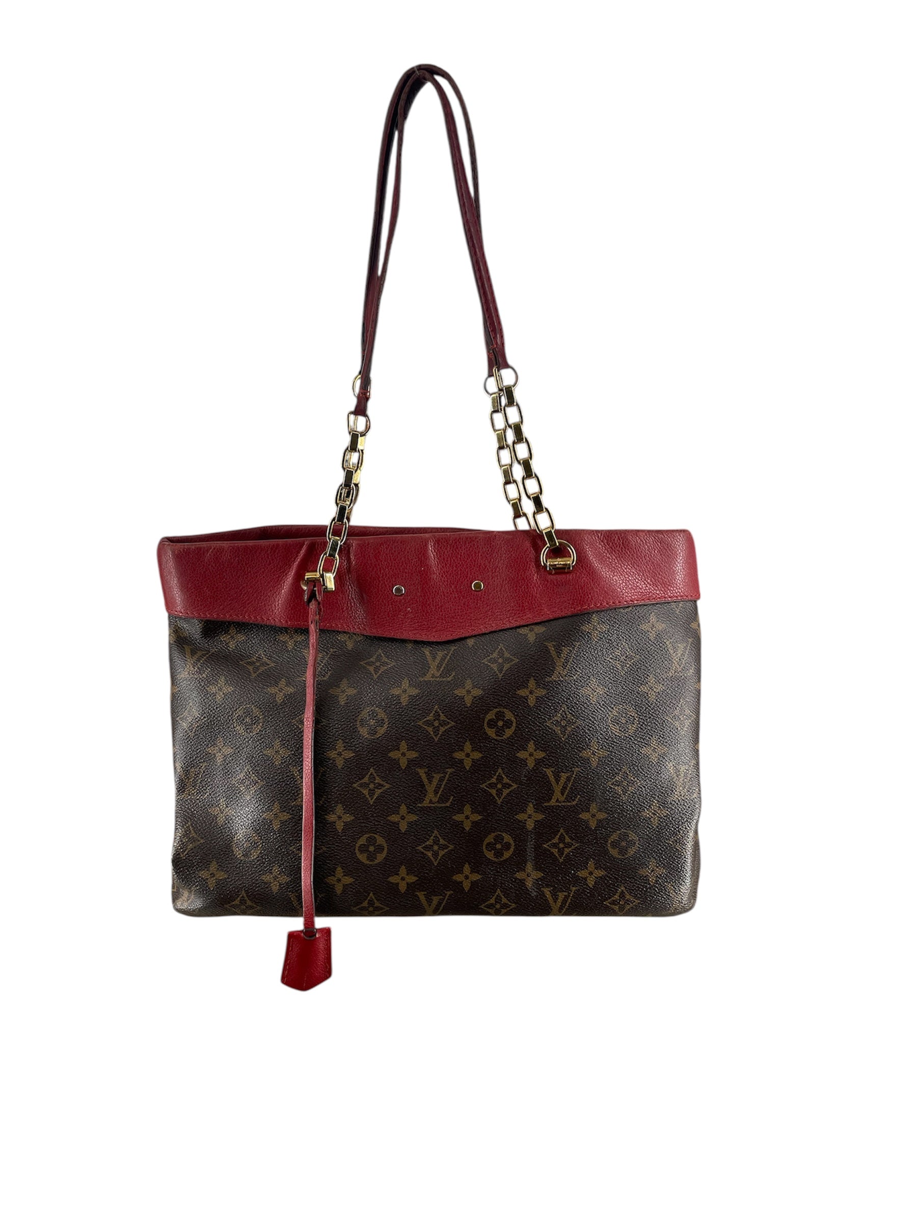 LOUIS VUITTON/Tote Bag/Monogram/Leather/BRW/MONOGRAM PALLAS SHOPPER view 1