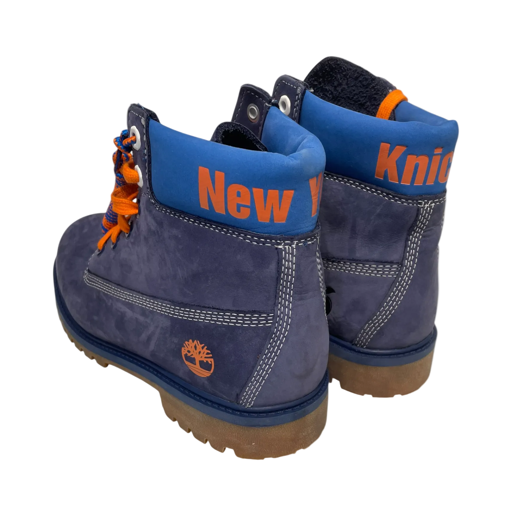 Timberland/NBA/Lace Up Boots/EU 39/Leather/BLU/KNICKS view 2