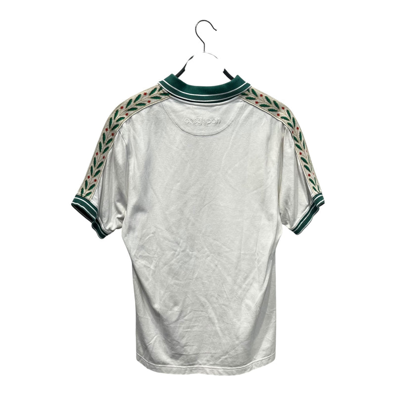 CASABLANCA/SS Shirt/M/Cotton/WHT/tennis club