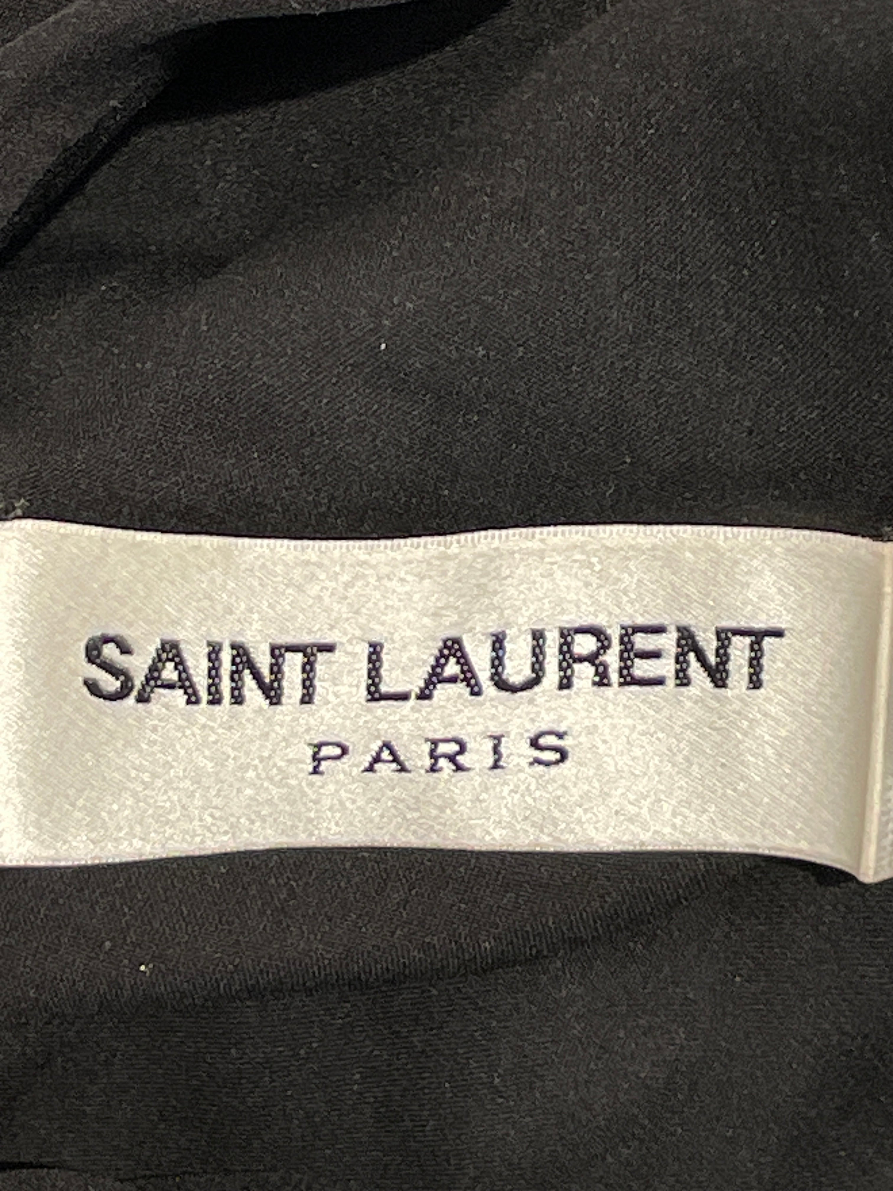 SAINT LAURENT/LS T-Shirt/M/BLK/off the shoulder view 3