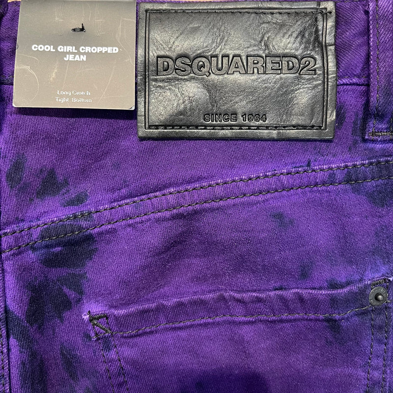 DSQUARED2/Skinny Pants/38/All Over Print/Cotton/PPL/SKINNY FIT TYE DYE PANT